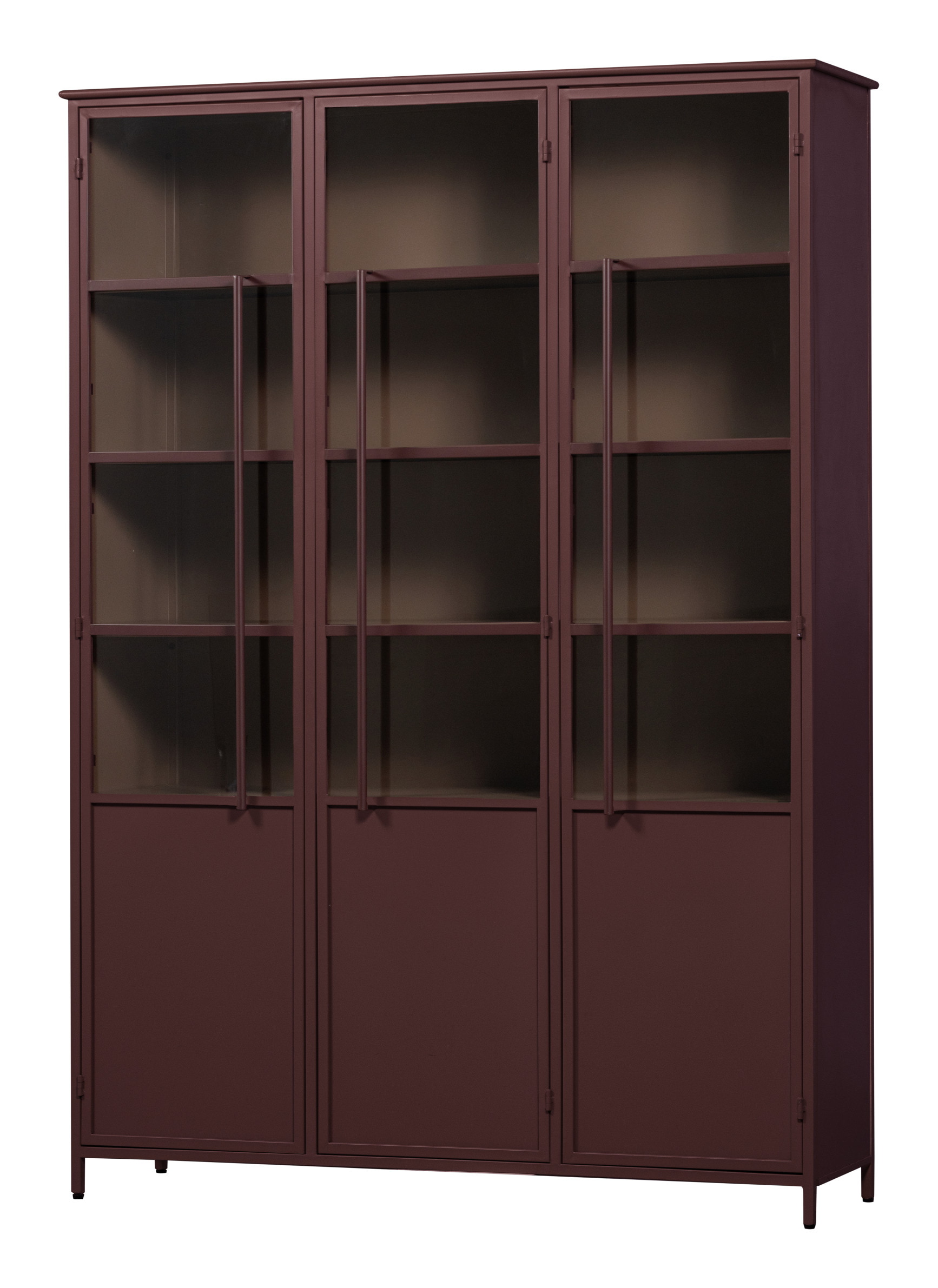 WOOOD Vitrinekast Exhibit XL 200 x 140cm - Bordeauxrood