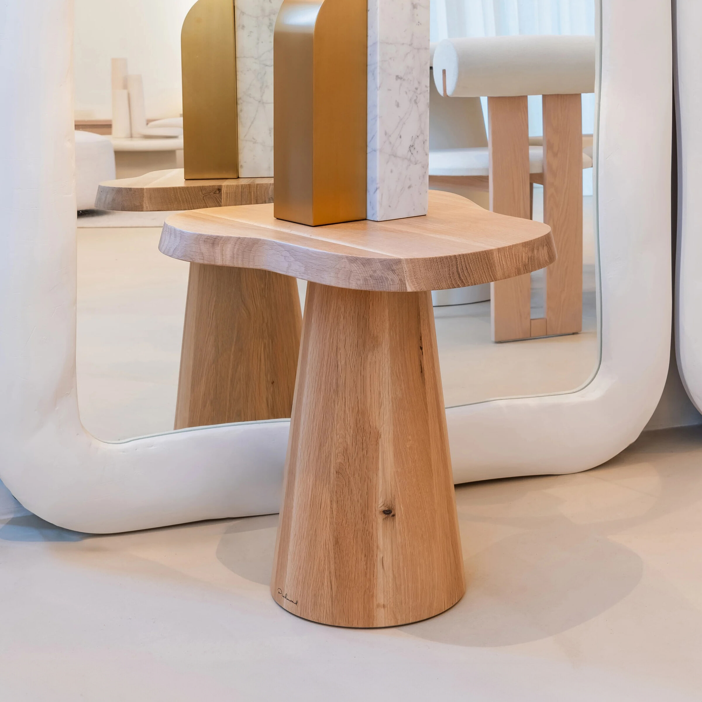 Richmond Organische Bijzettafel Riva Eikenhout, 50cm - Bruin