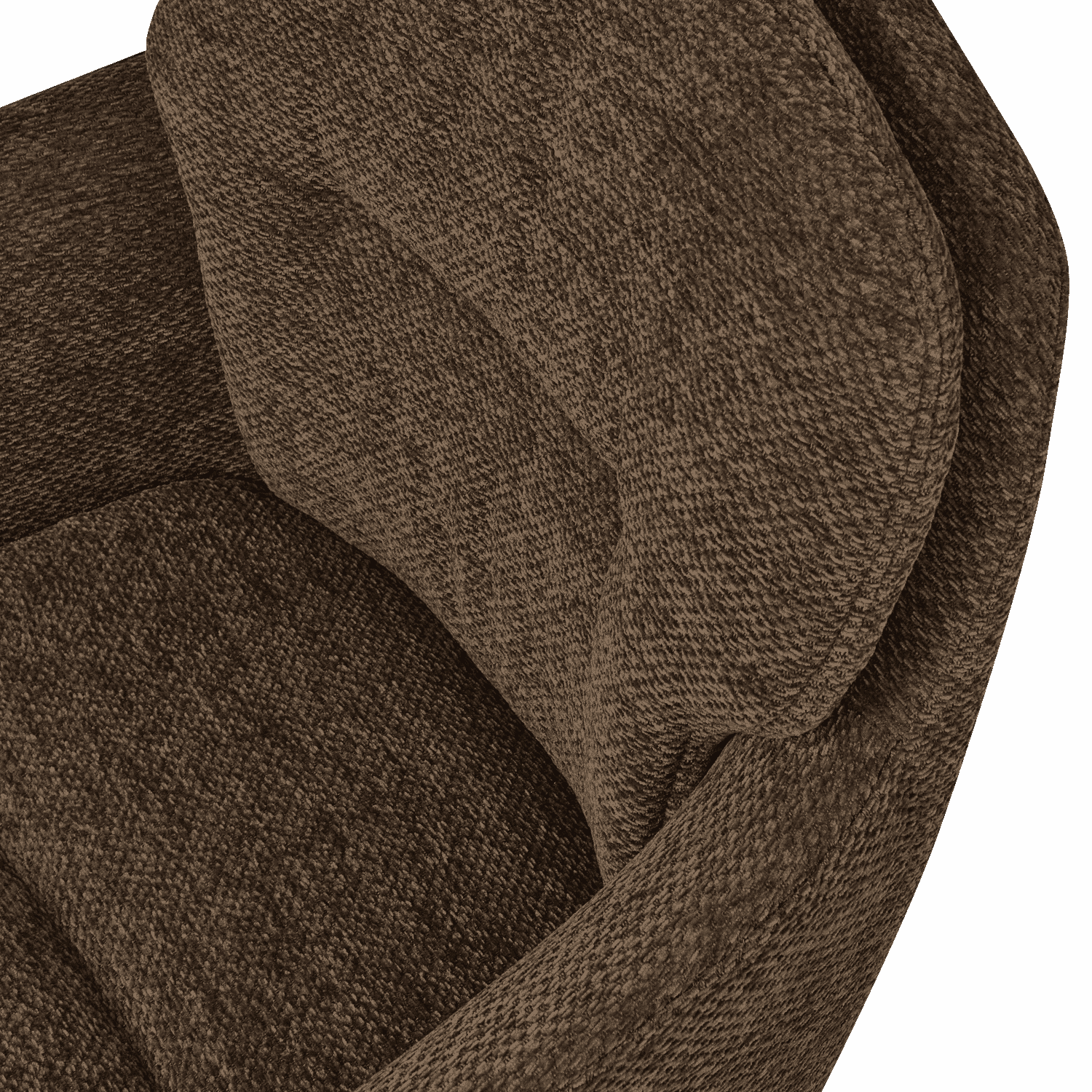 WOOOD Eetkamerstoel 'Runa' Chenille, kleur Warm Bruin