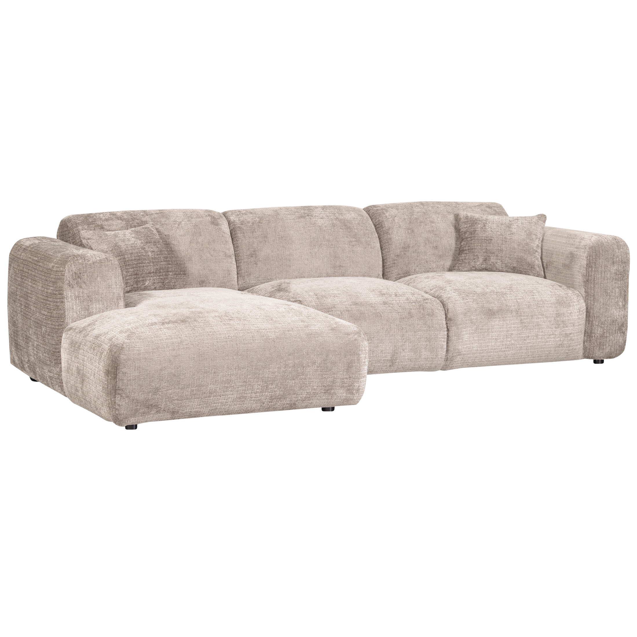 WOOOD Loungebank 'Cloud' Chenille, kleur Naturel