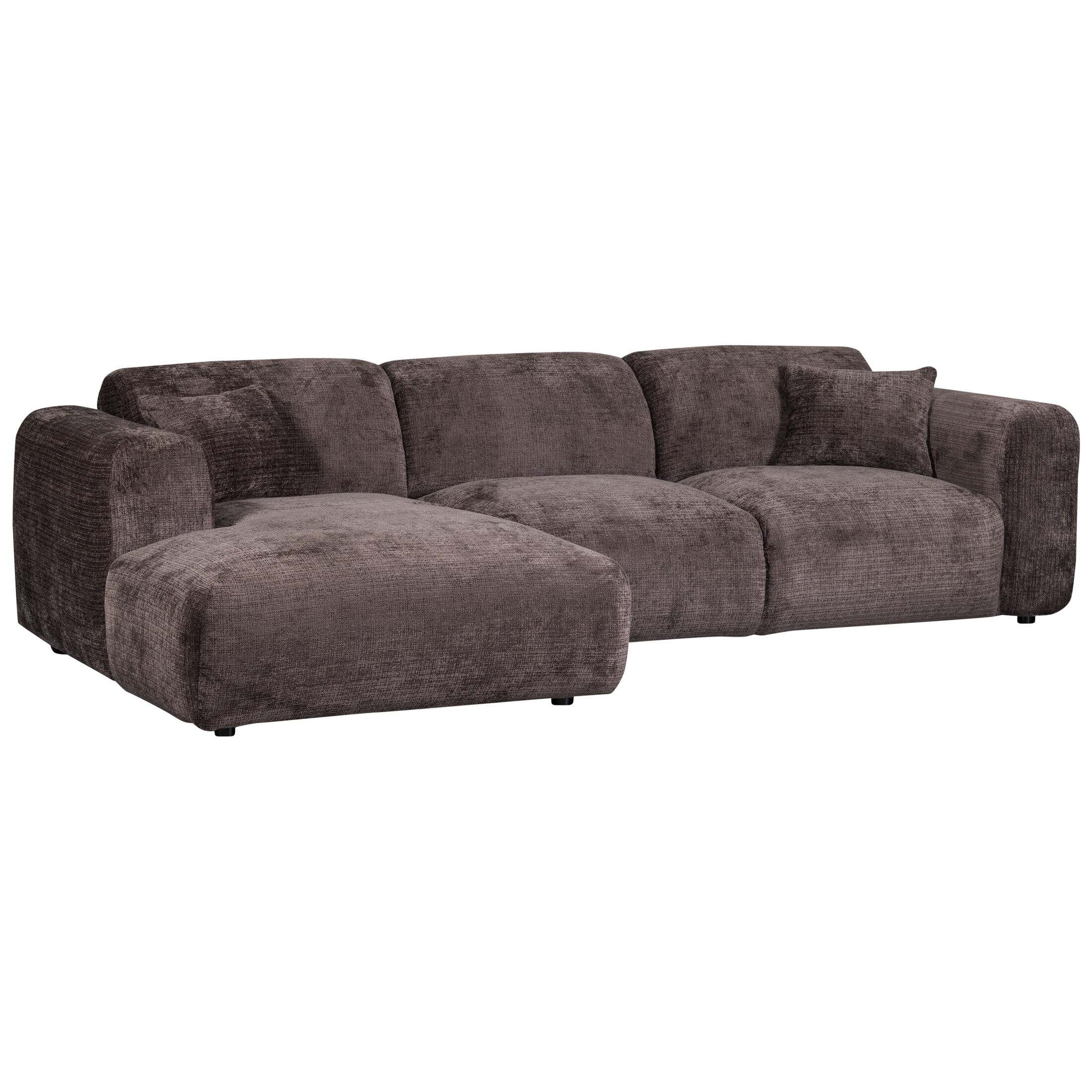 WOOOD Loungebank 'Cloud' Chenille, kleur Warm Bruin