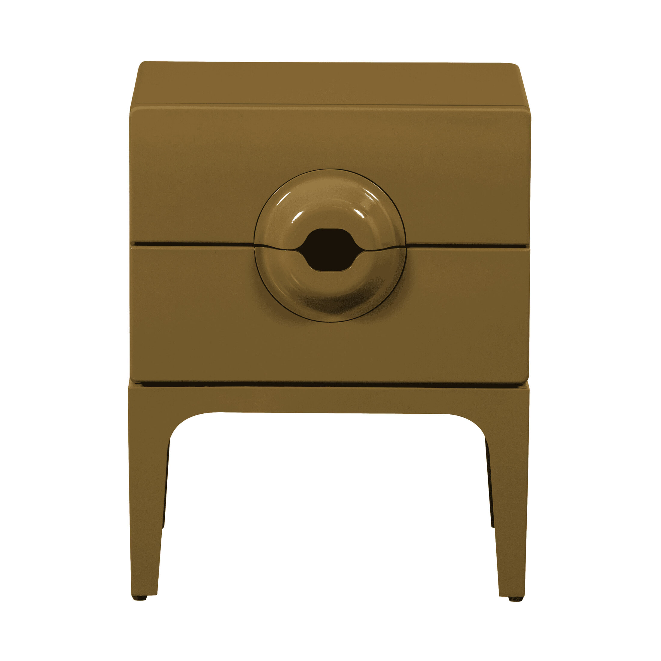 WOOOD Nachtkastje 'Merge' Met 2 lades, kleur Honing Geel