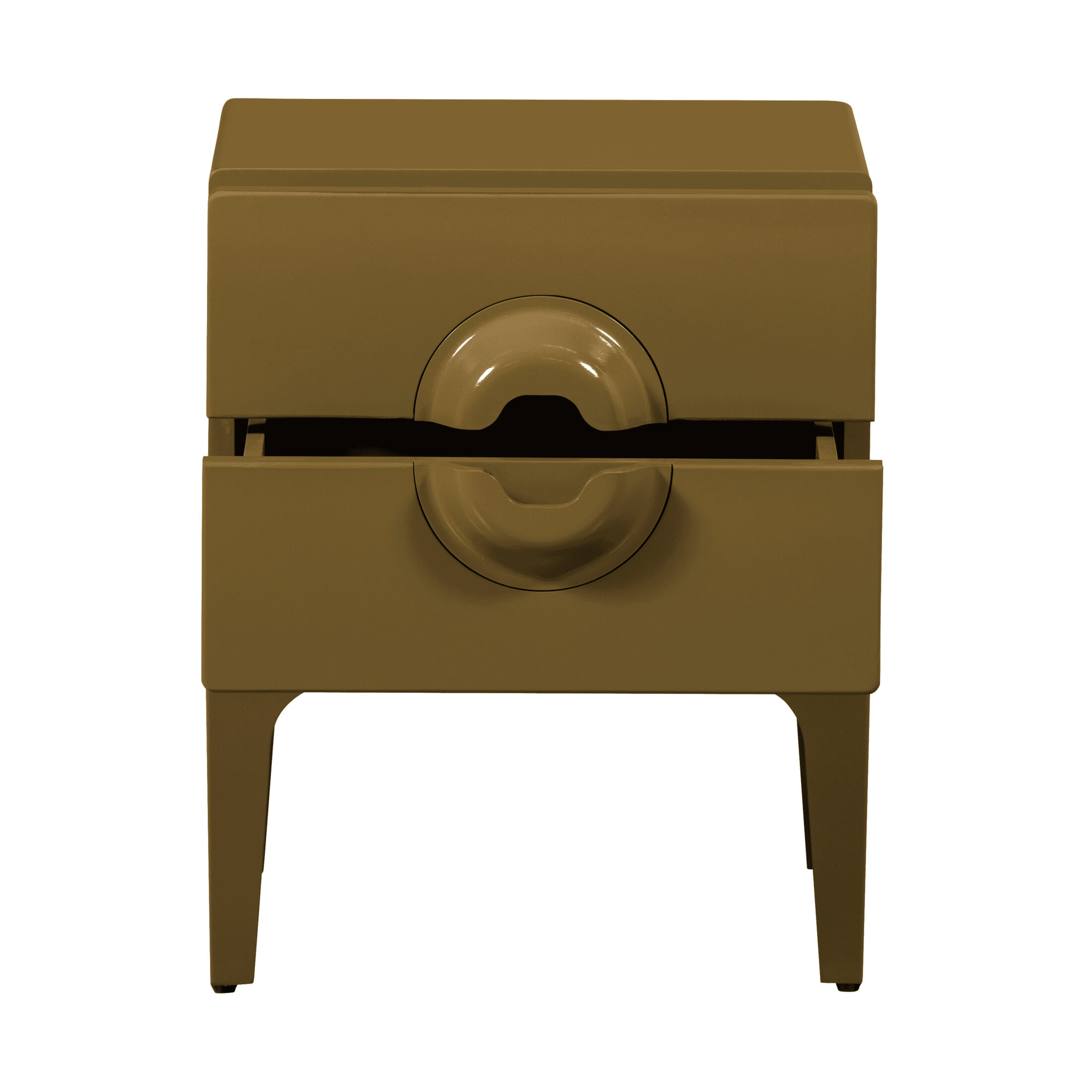 WOOOD Nachtkastje 'Merge' Met 2 lades, kleur Honing Geel