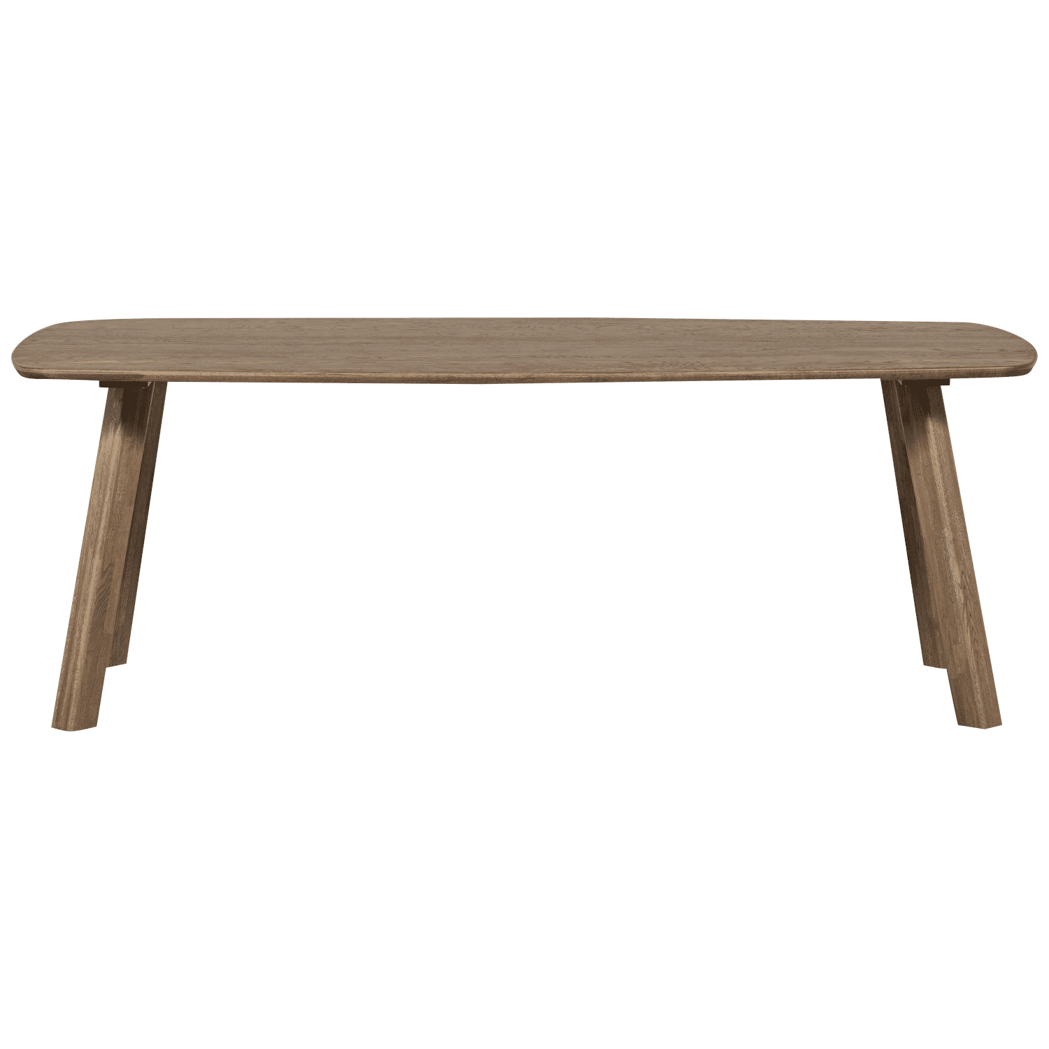 WOOOD Deens Ovale Eettafel 'Tablo' Eikenhout, 180 x 100cm, kleur Cashmere Bruin
