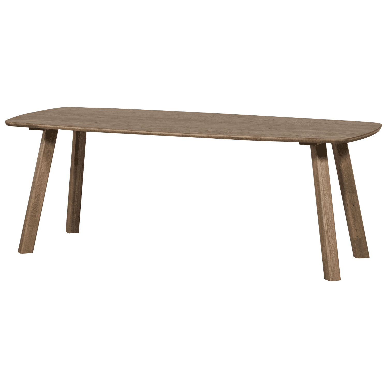 WOOOD Deens Ovale Eettafel 'Tablo' Eikenhout, 180 x 100cm, kleur Cashmere Bruin