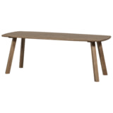 WOOOD Deens Ovale Eettafel 'Tablo' Eikenhout, 180 x 100cm, kleur Cashmere Bruin