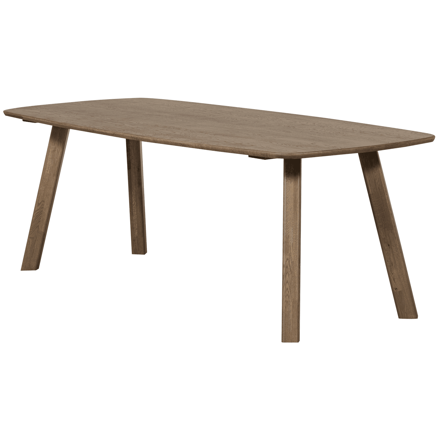 WOOOD Deens Ovale Eettafel 'Tablo' Eikenhout, 180 x 100cm, kleur Cashmere Bruin