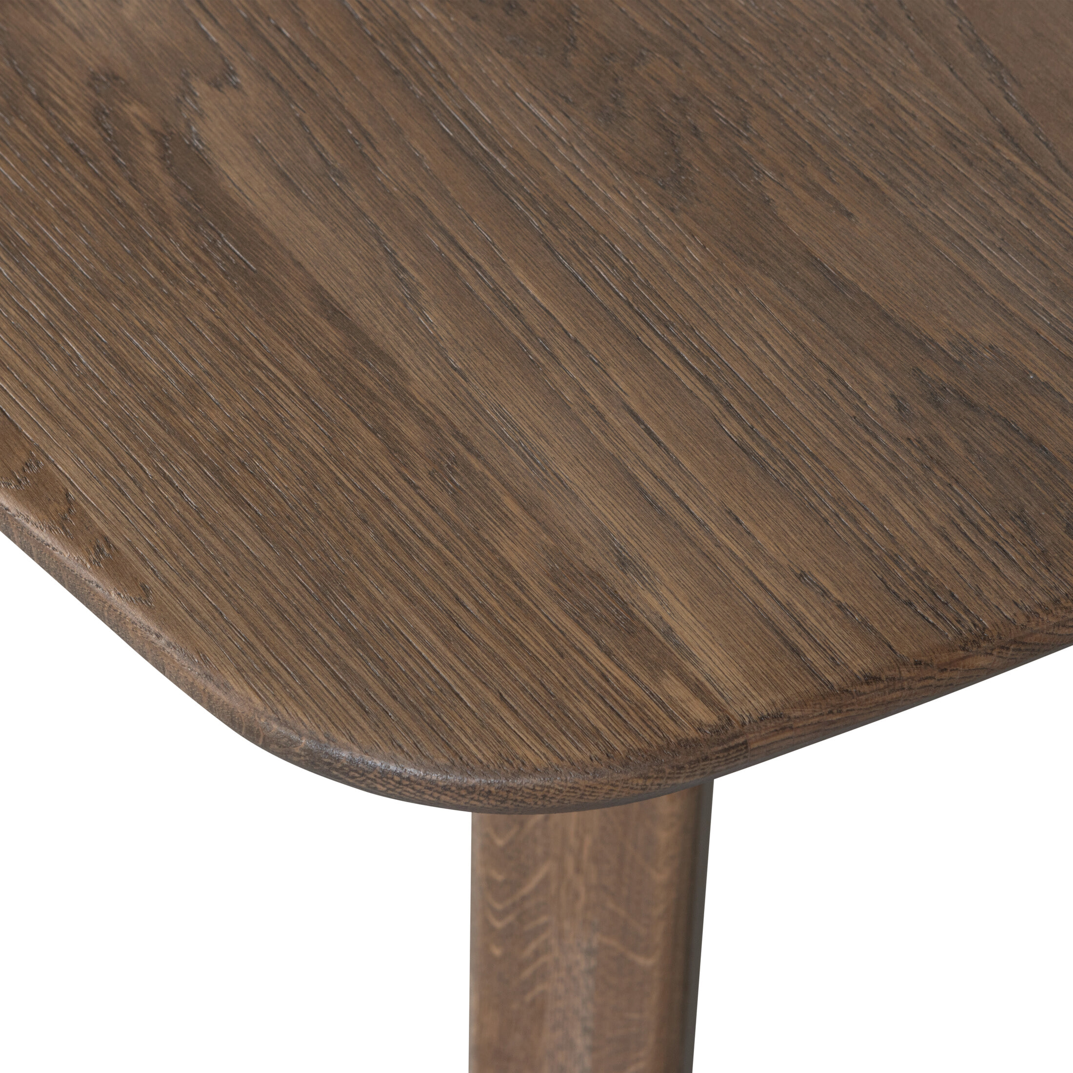 WOOOD Deens Ovale Eettafel 'Tablo' Eikenhout, 220 x 100cm, kleur Cashmere Bruin