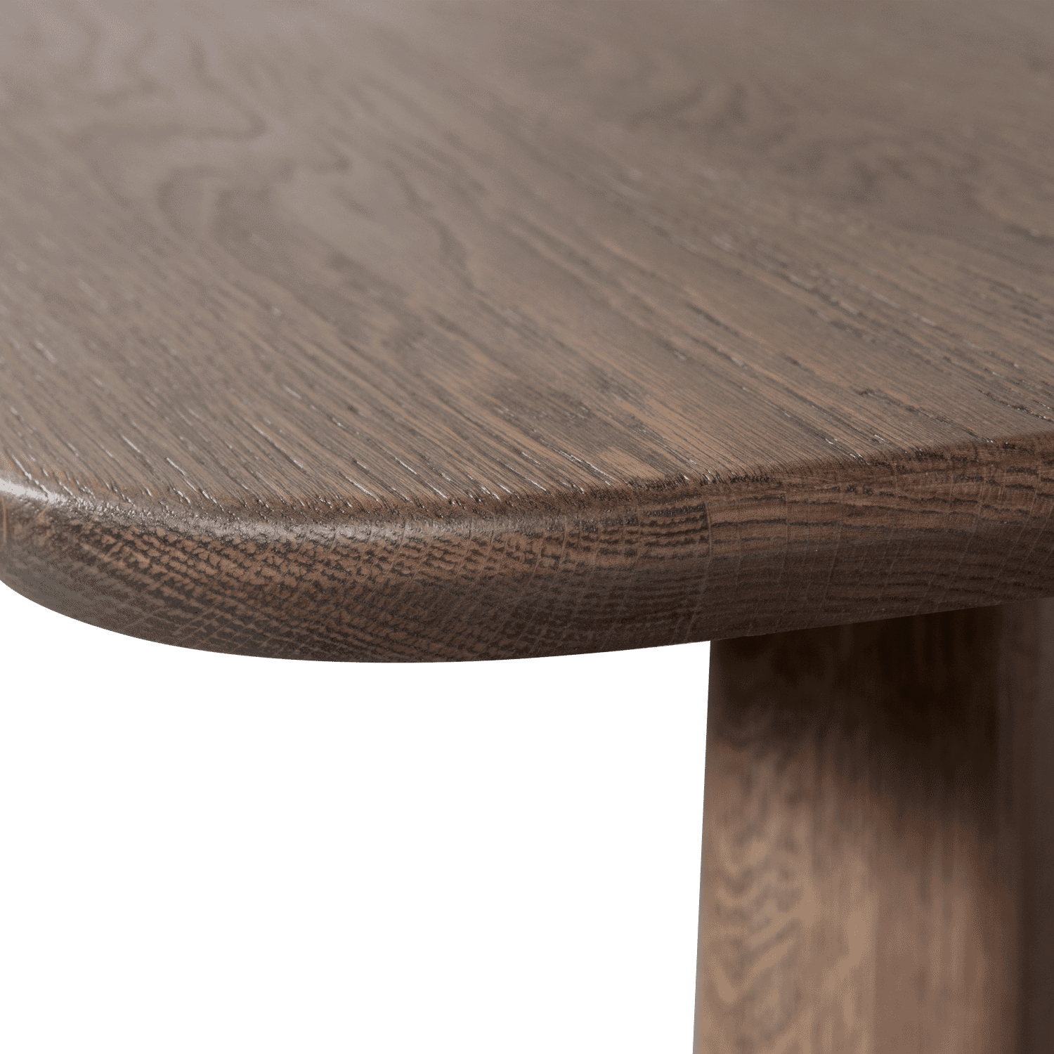 WOOOD Deens Ovale Eettafel 'Tablo' Eikenhout, 180 x 100cm, kleur Cashmere Bruin