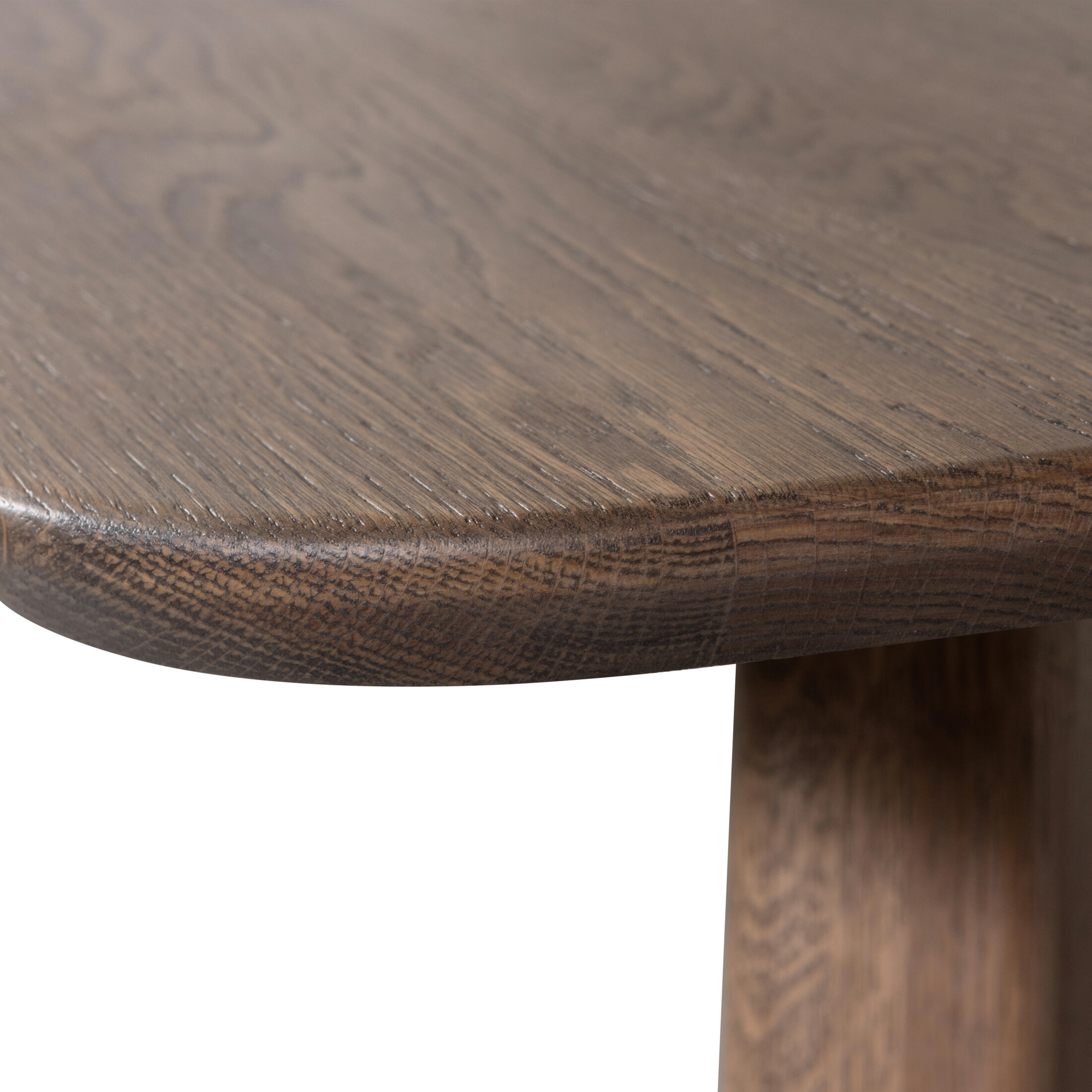 WOOOD Deens Ovale Eettafel 'Tablo' Eikenhout, 220 x 100cm, kleur Cashmere Bruin