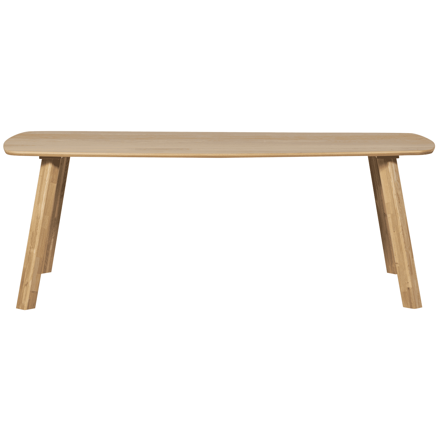 WOOOD Deens Ovale Eettafel 'Tablo' Eikenhout, 180 x 100cm, kleur Transparant