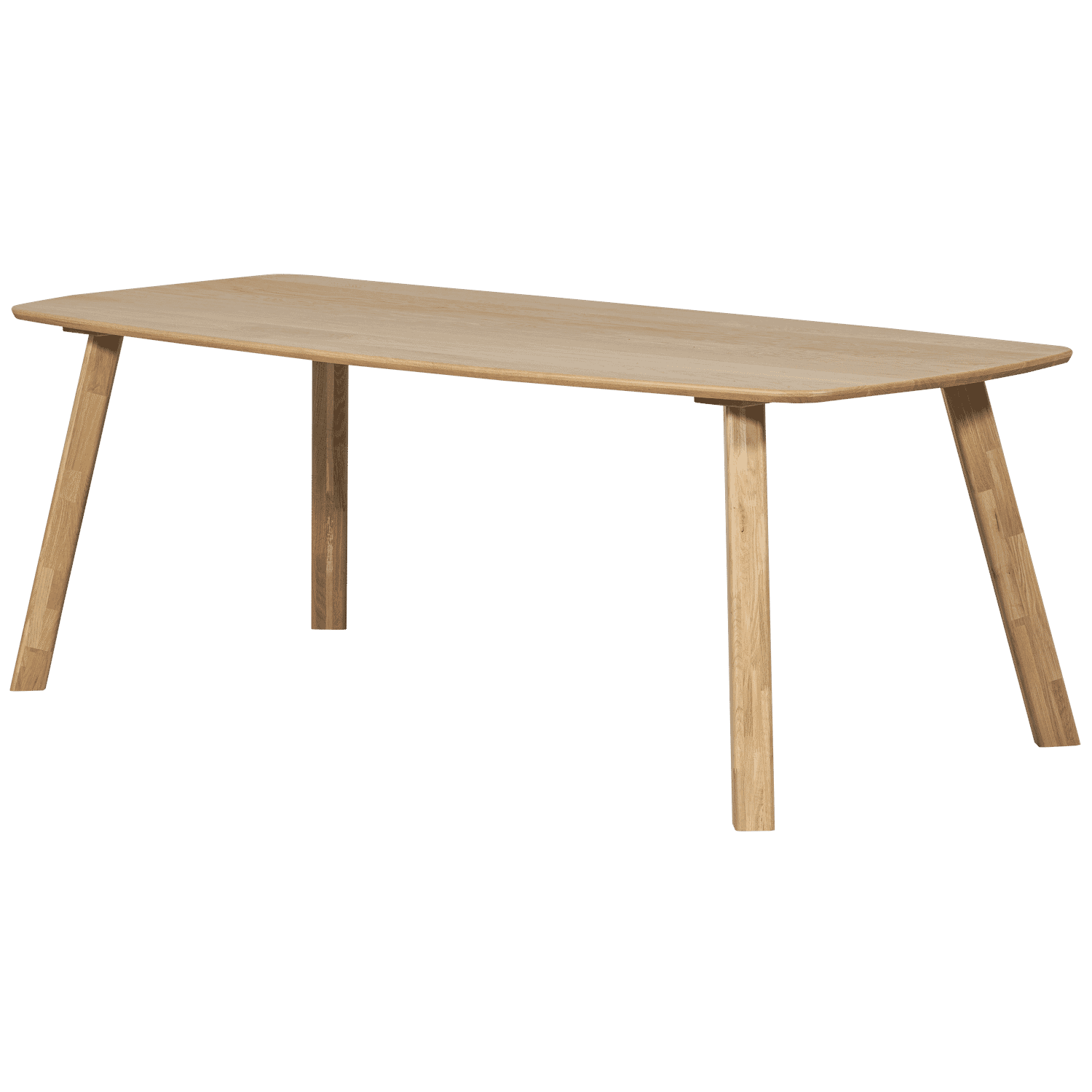 WOOOD Deens Ovale Eettafel 'Tablo' Eikenhout, 180 x 100cm, kleur Transparant