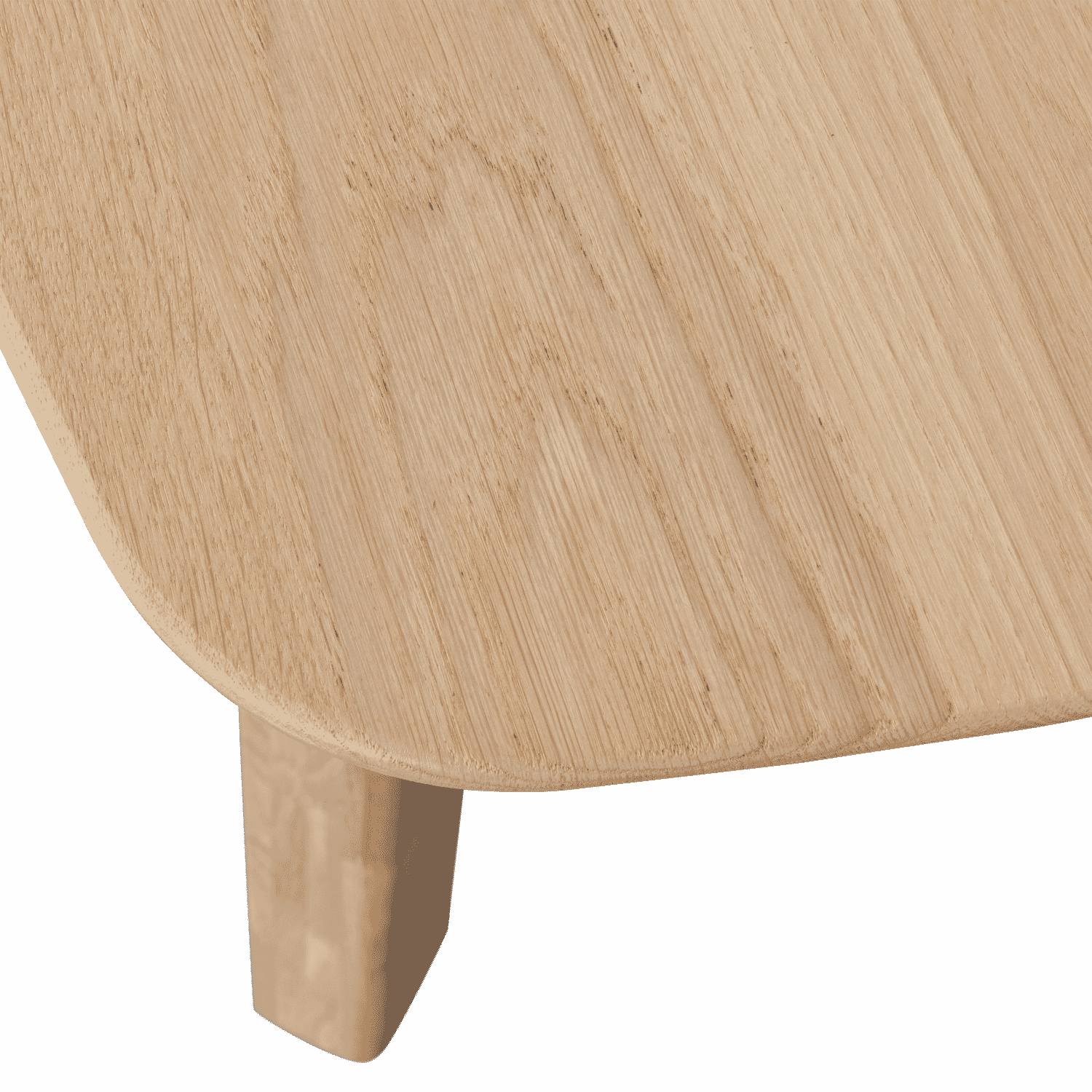 WOOOD Deens Ovale Eettafel 'Tablo' Eikenhout, 180 x 100cm, kleur Transparant