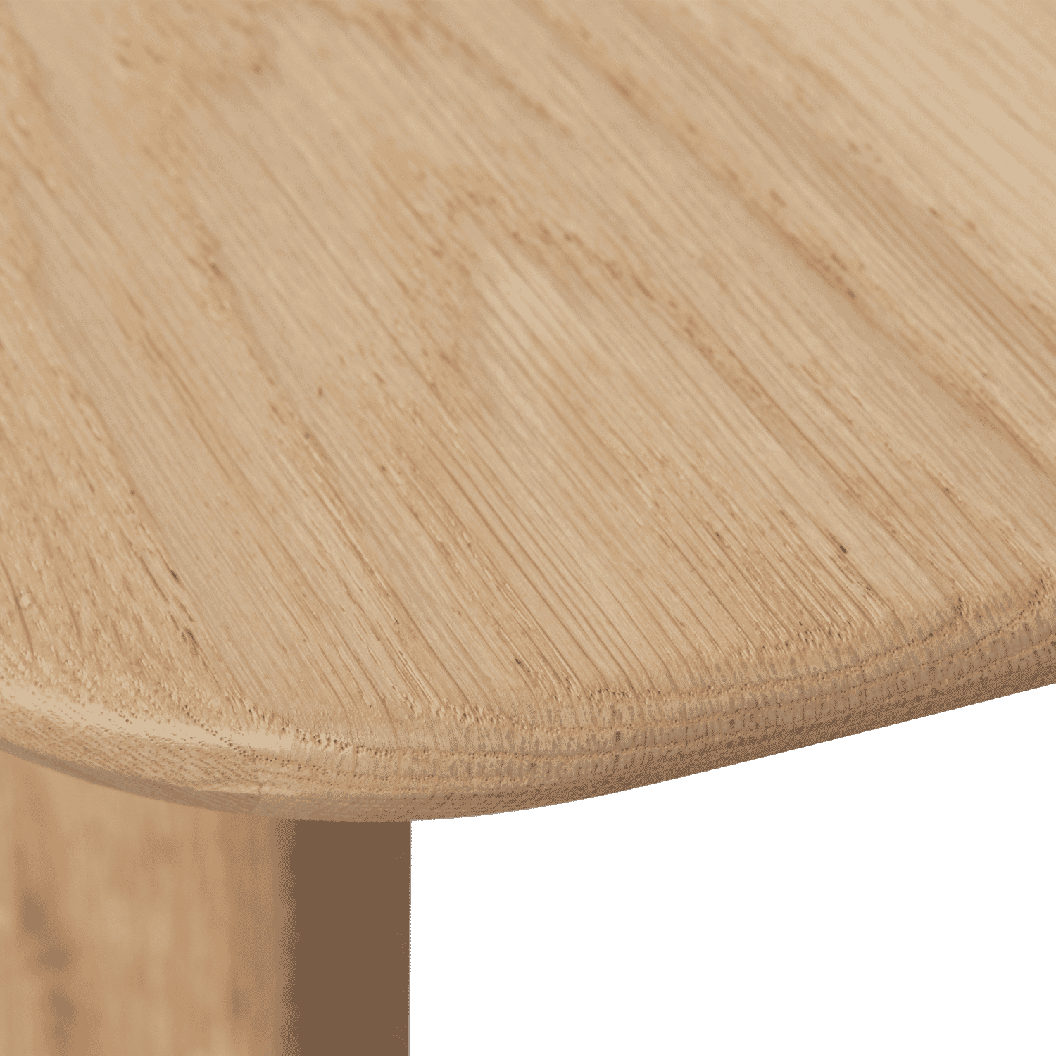 WOOOD Deens Ovale Eettafel 'Tablo' Eikenhout, 180 x 100cm, kleur Transparant