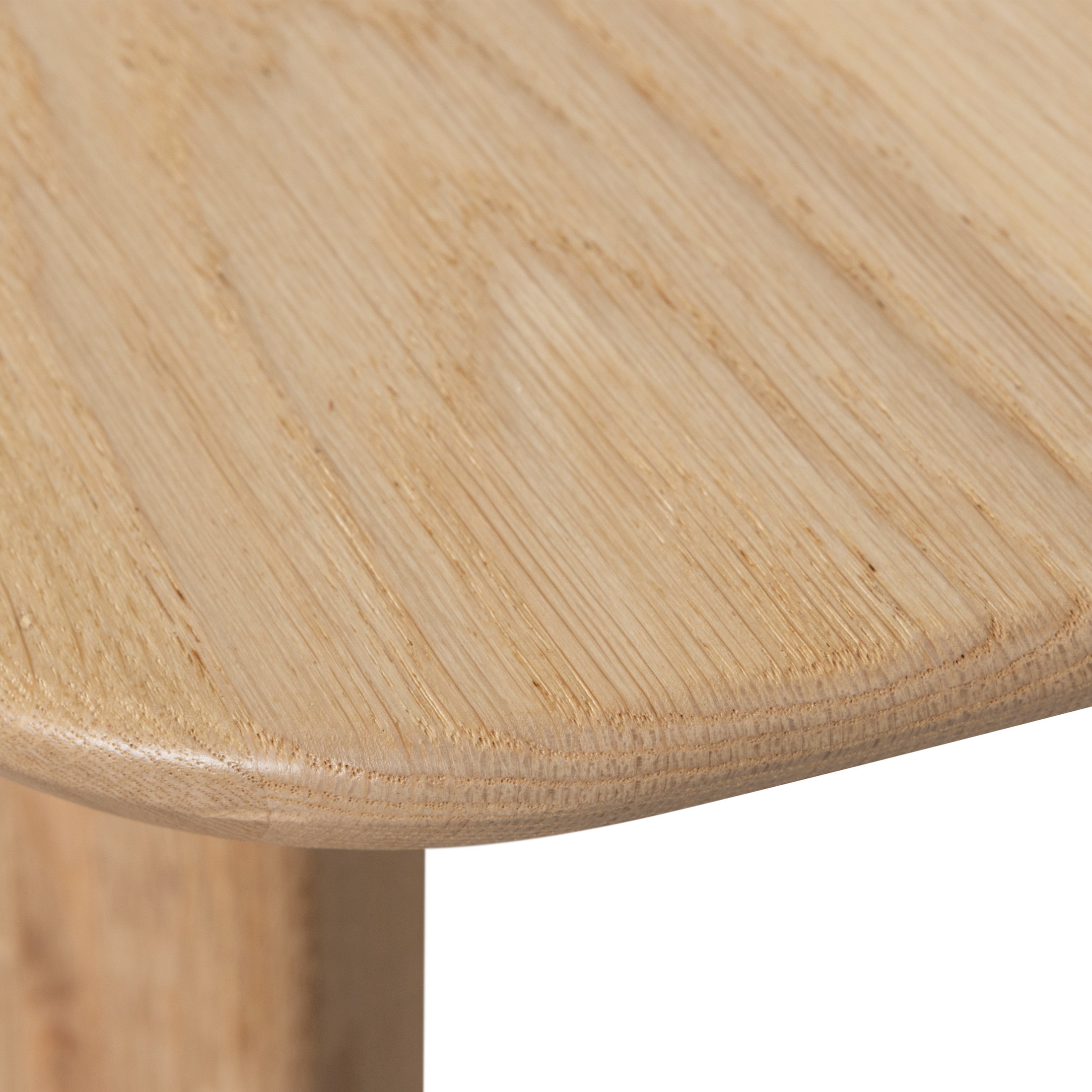 WOOOD Deens Ovale Eettafel 'Tablo' Eikenhout, 220 x 100cm, kleur Transparant