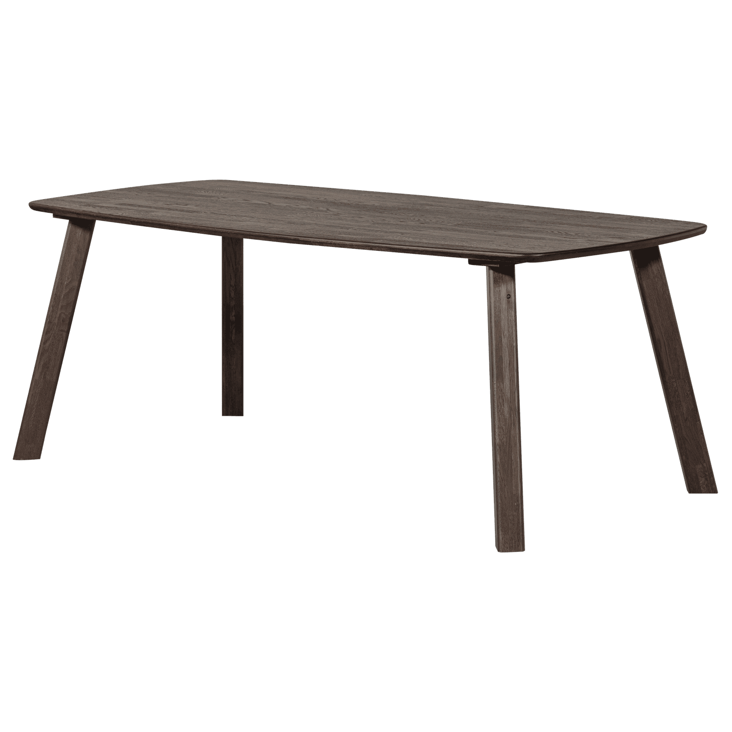 WOOOD Deens Ovale Eettafel 'Tablo' Eikenhout, 180 x 100cm, kleur Mystic Bruin