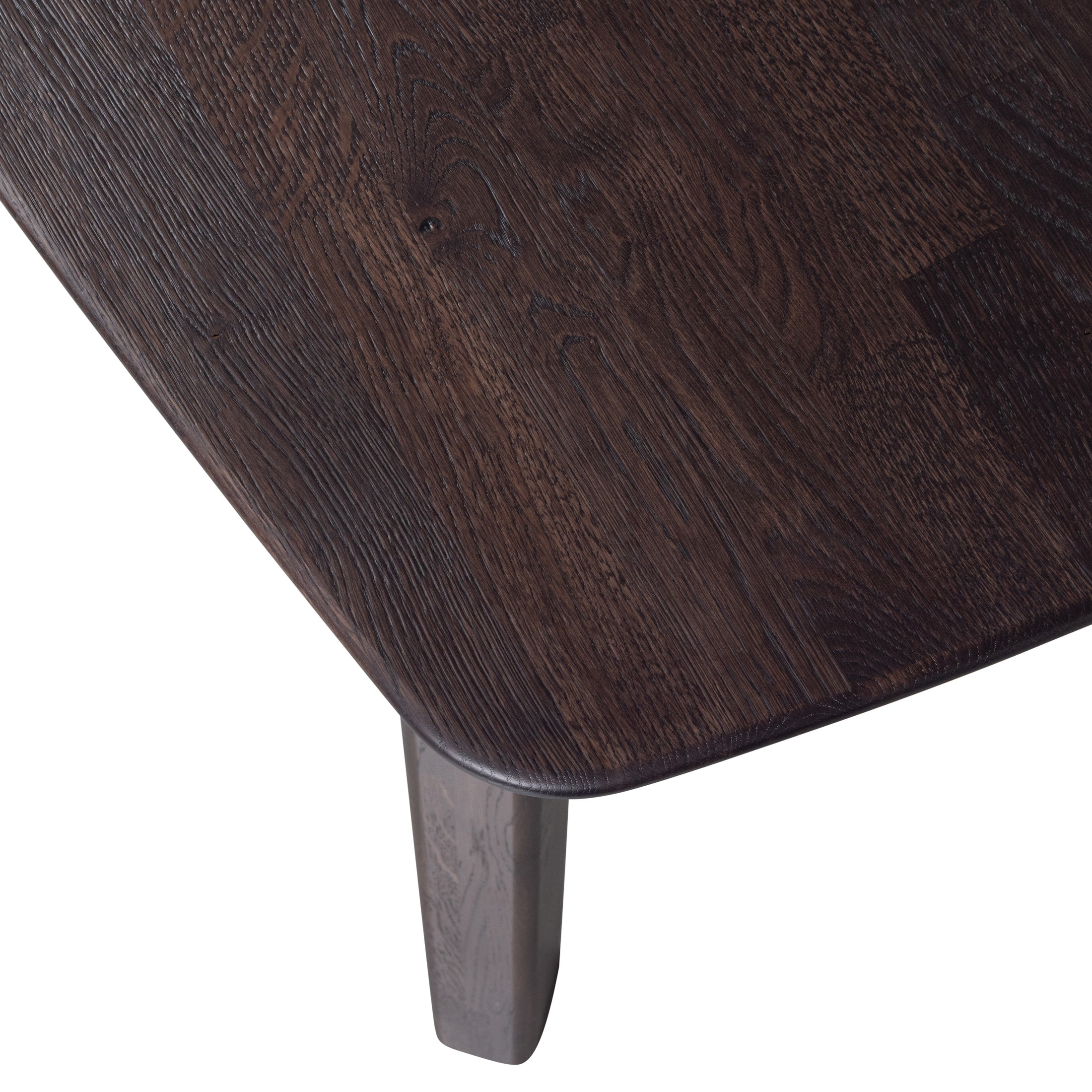 WOOOD Deens Ovale Eettafel 'Tablo' Eikenhout, 220 x 100cm, kleur Mystic Bruin