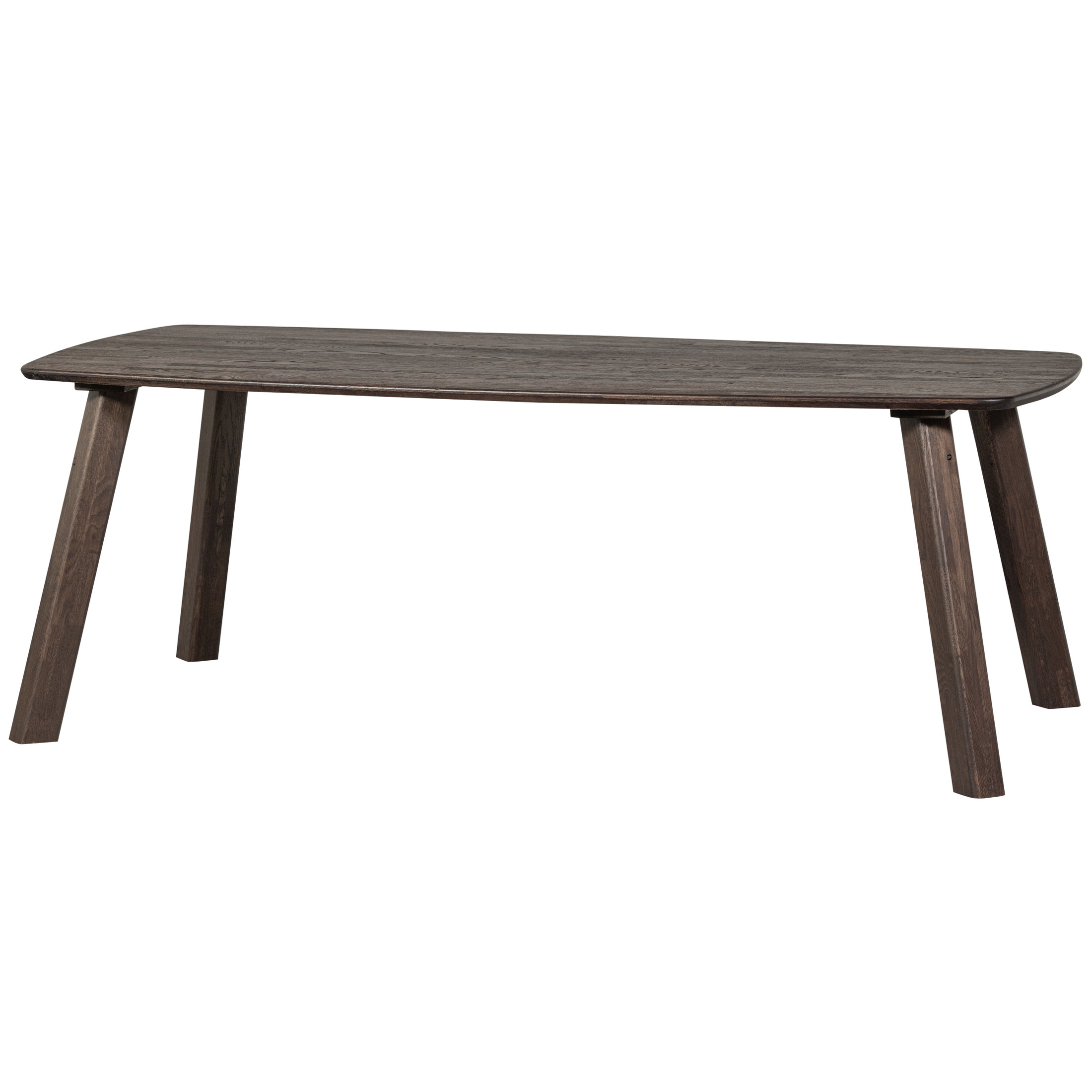 WOOOD Deens Ovale Eettafel 'Tablo' Eikenhout, 220 x 100cm, kleur Mystic Bruin