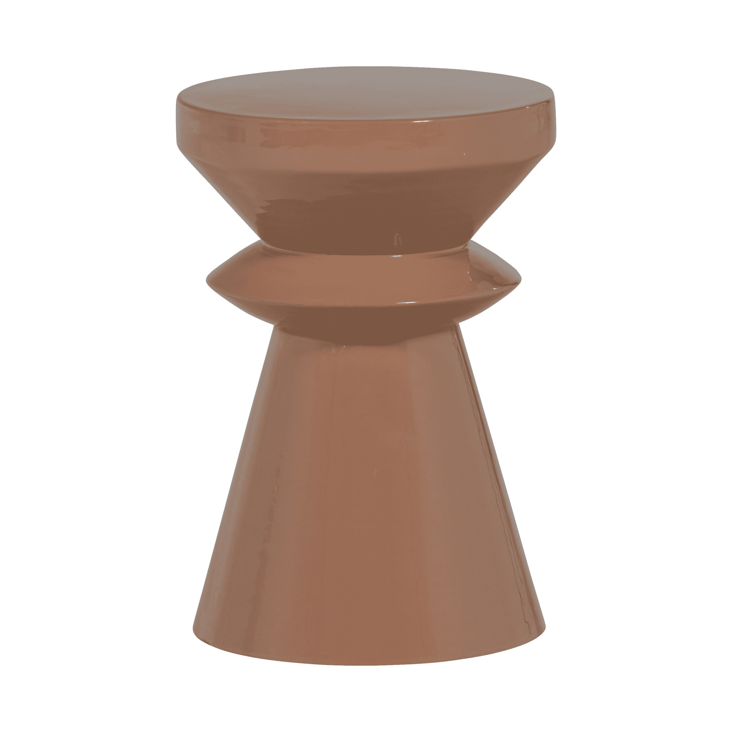 WOOOD Ronde Bijzettafel 'Fedde' 30cm, kleur Oud Roze