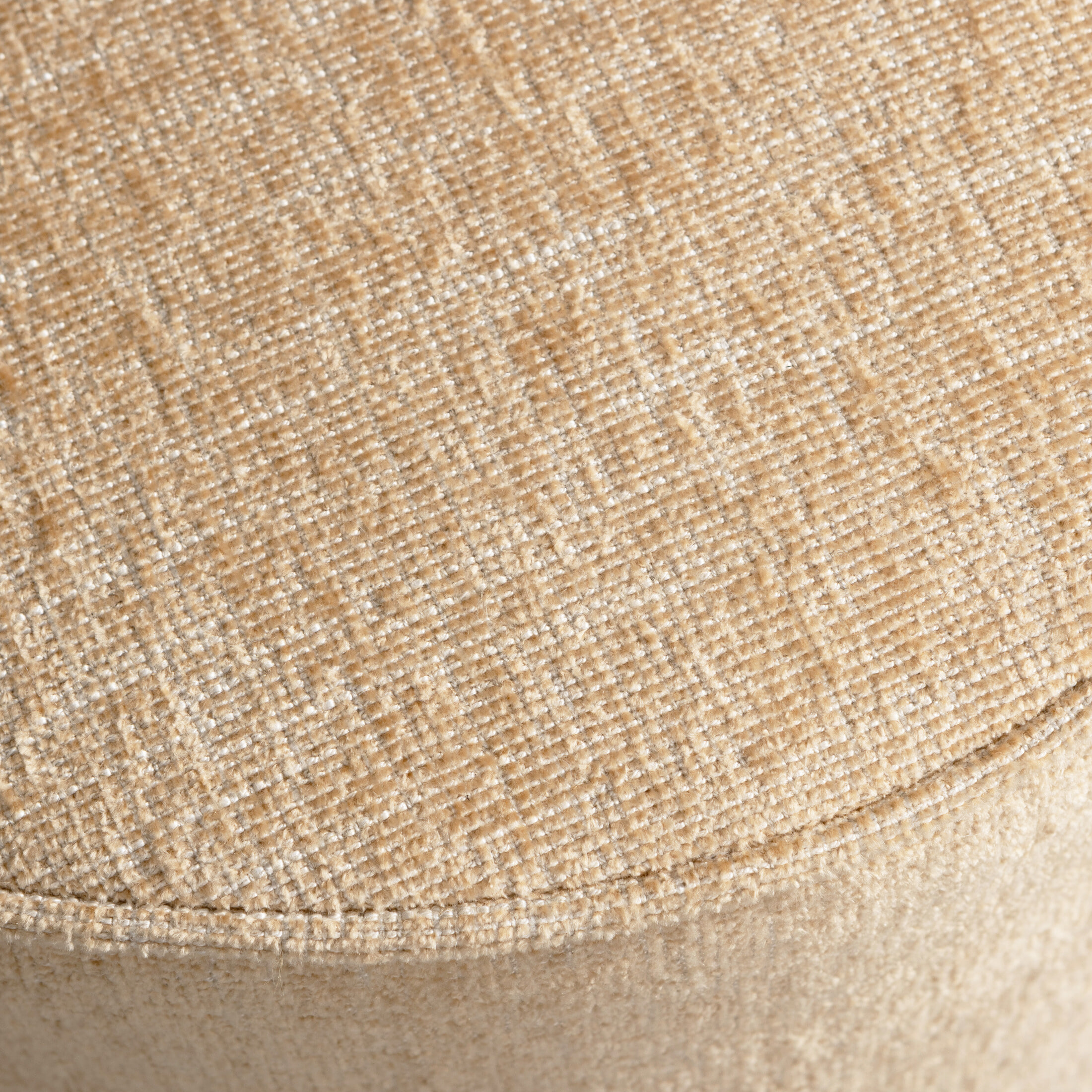 vtwonen Poef 'Pearl' Chenille, 40cm, kleur Naturel