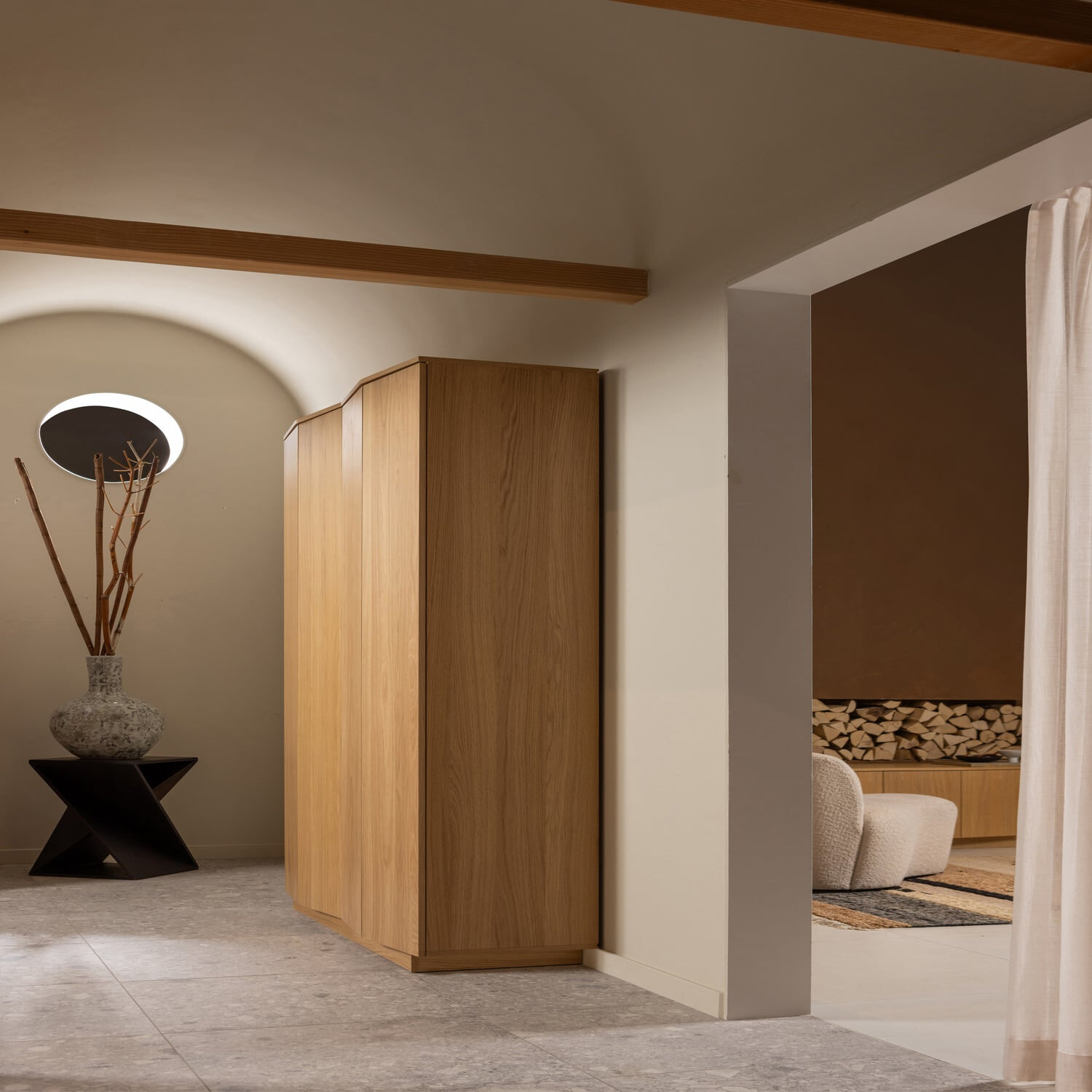 WOOOD Bijzettafel 'Ikem' Acaciahout, 41 x 41cm