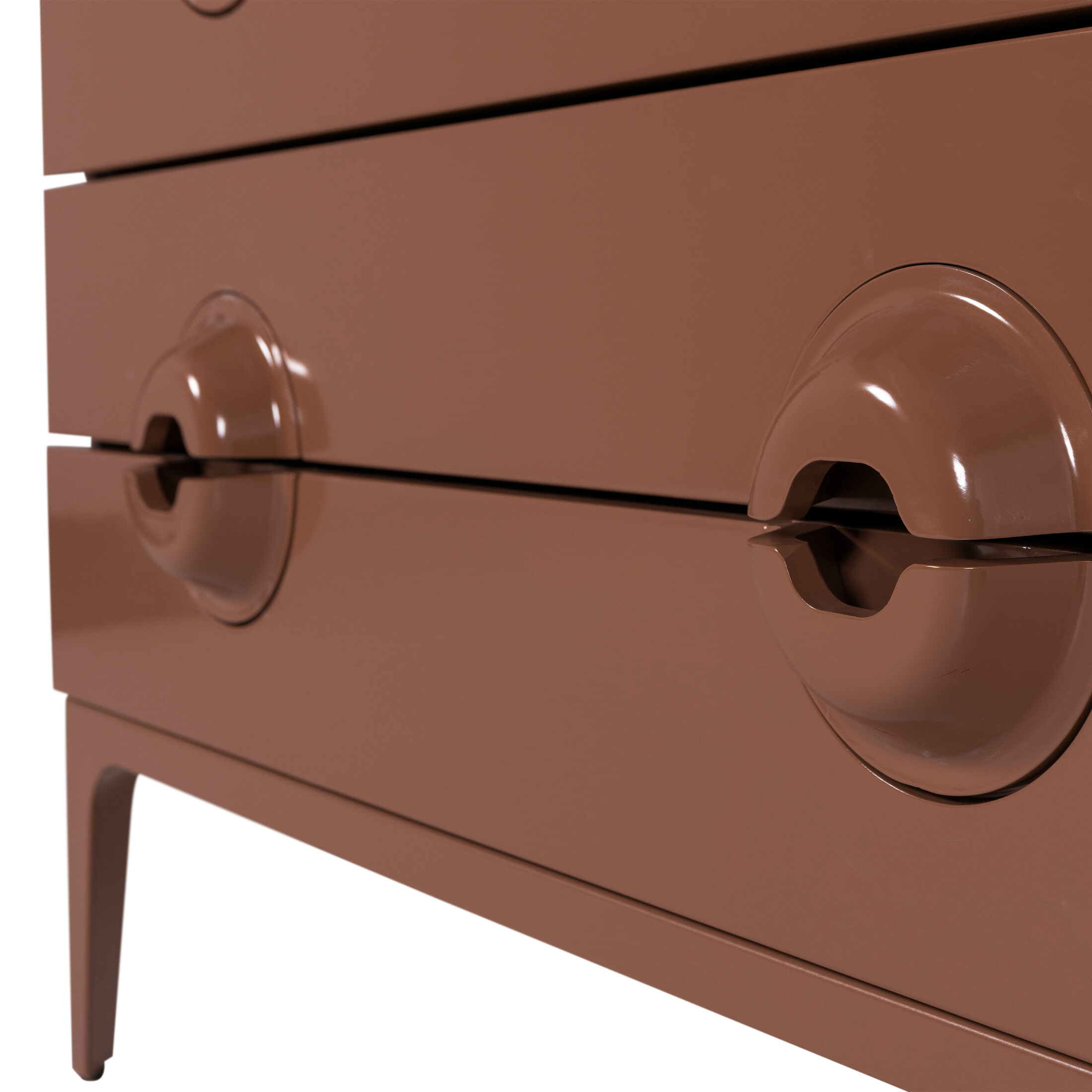 WOOOD Ladekast 'Merge' Met 4 lades, kleur Oudroze