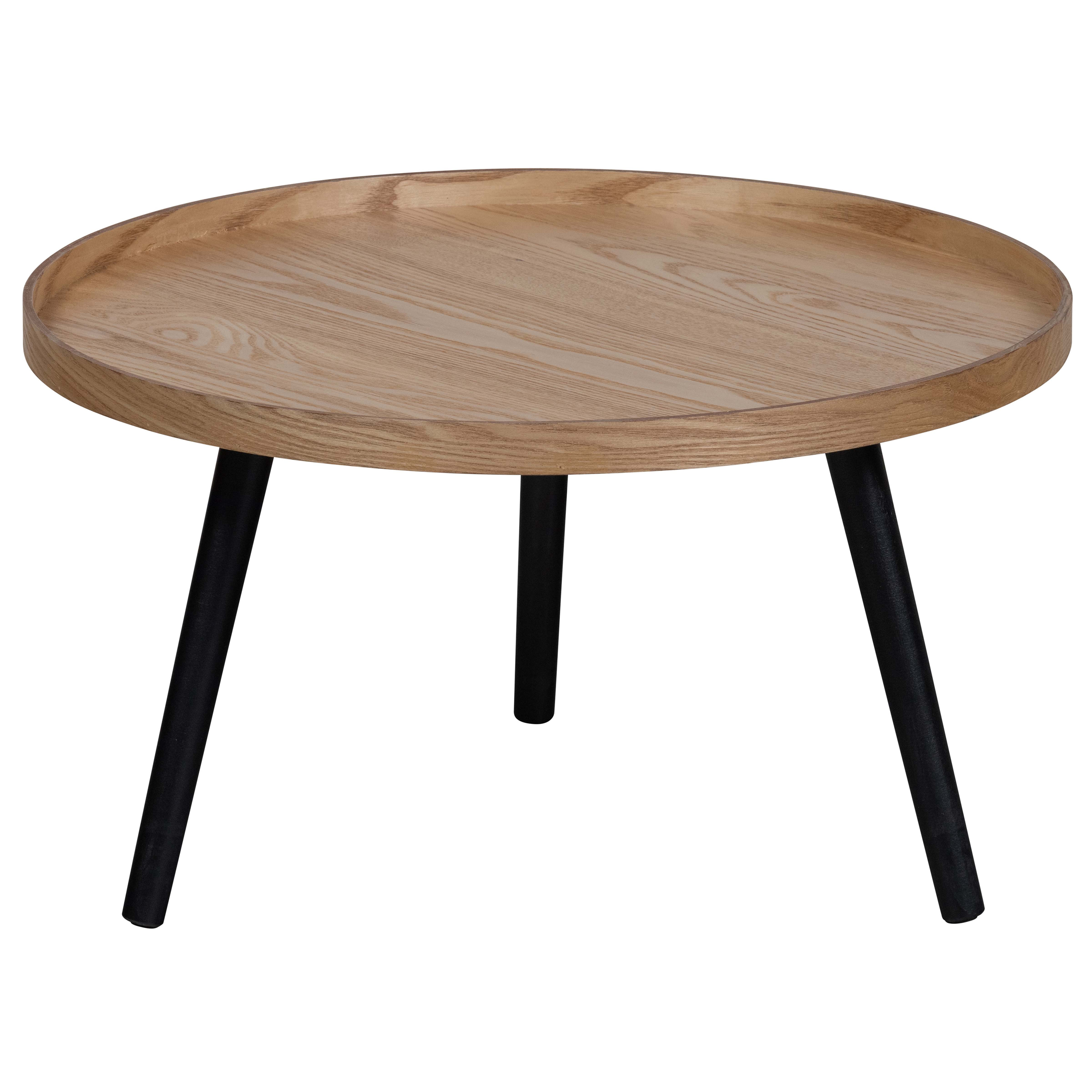 WOOOD Ronde Bijzettafel 'Mesa' 60cm, kleur Naturel