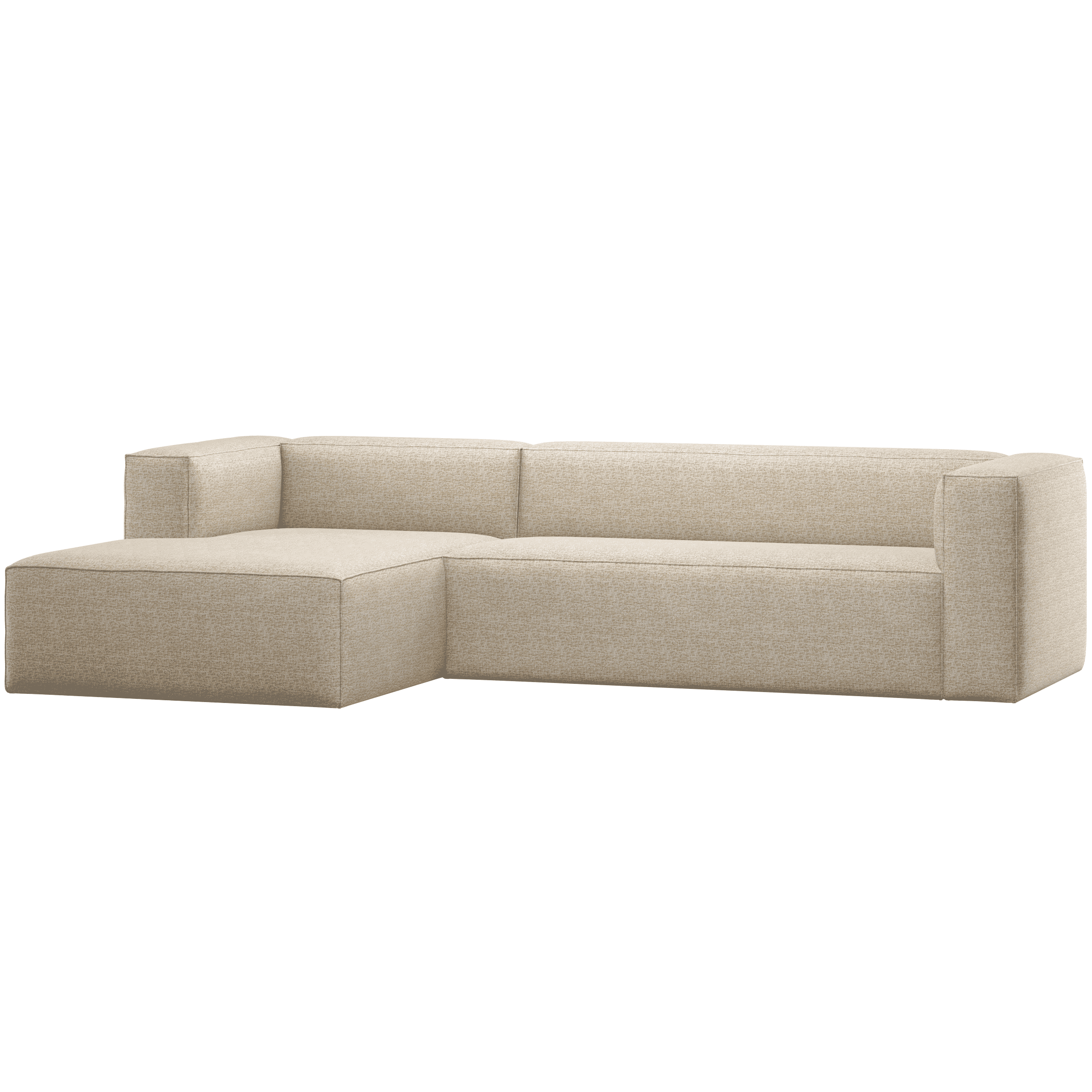 WOOOD Loungebank Bean Links, Chenille - Beige Melange