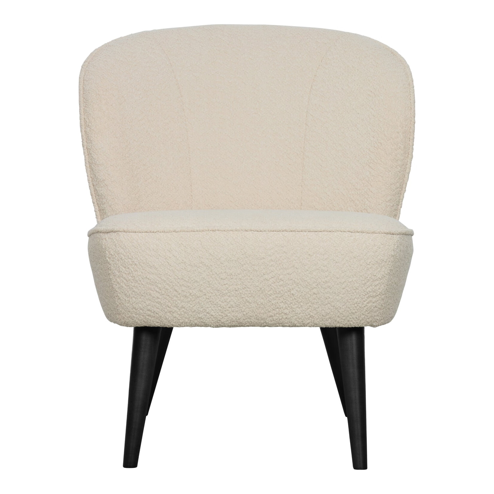 WOOOD Fauteuil 'Sara' Bouclé, kleur Creme