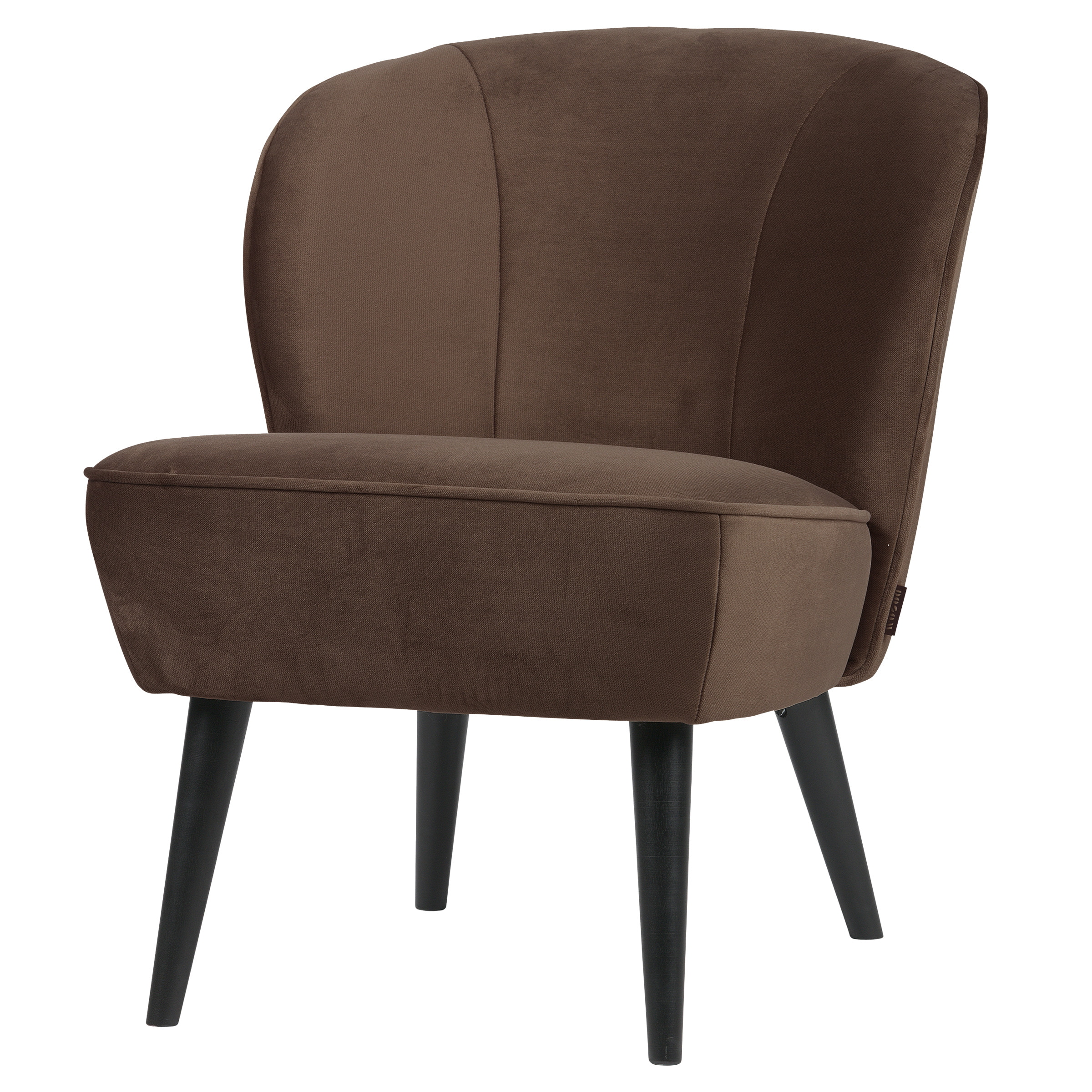 WOOOD Fauteuil Sara - Donkerbruin