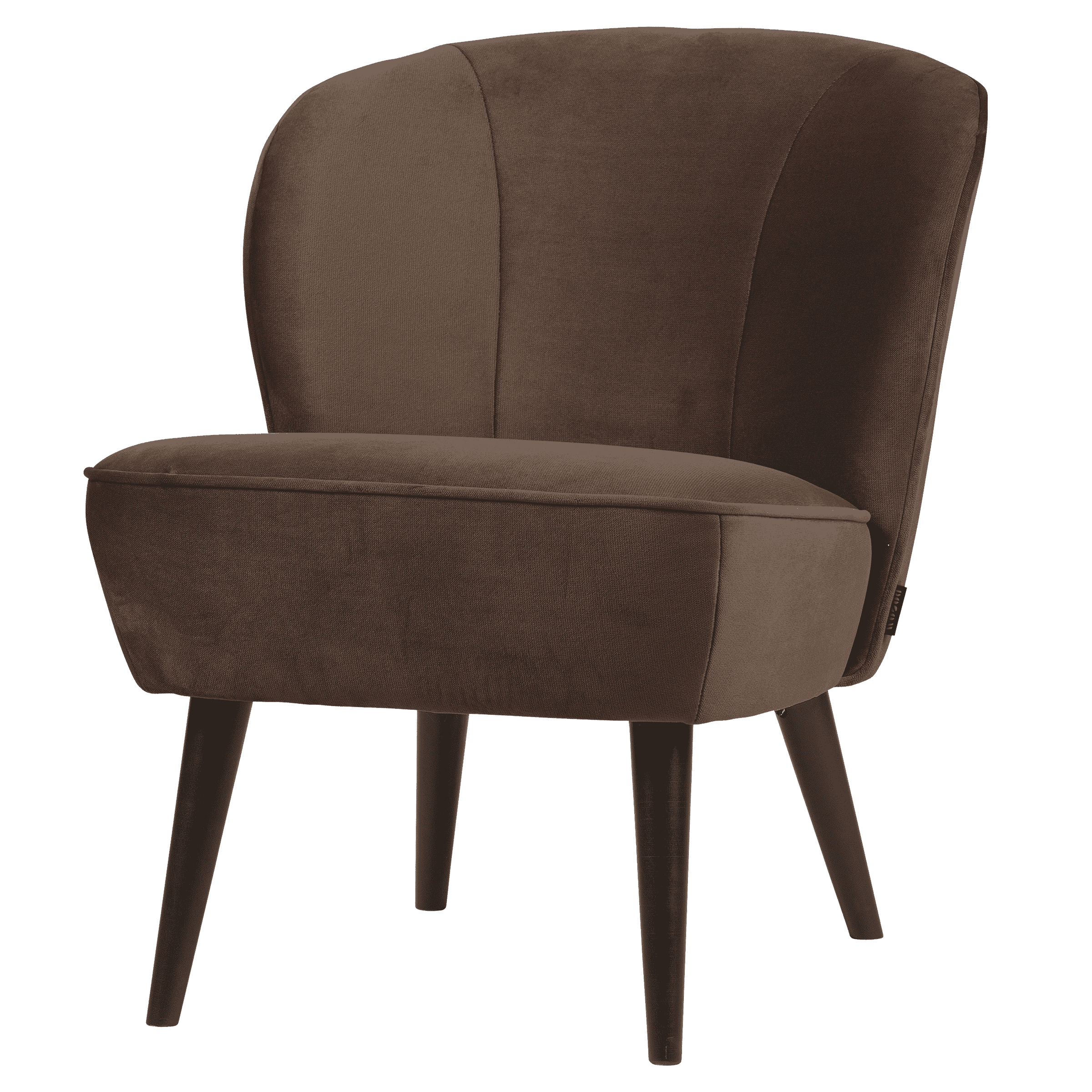 WOOOD Fauteuil Sara - Donkerbruin