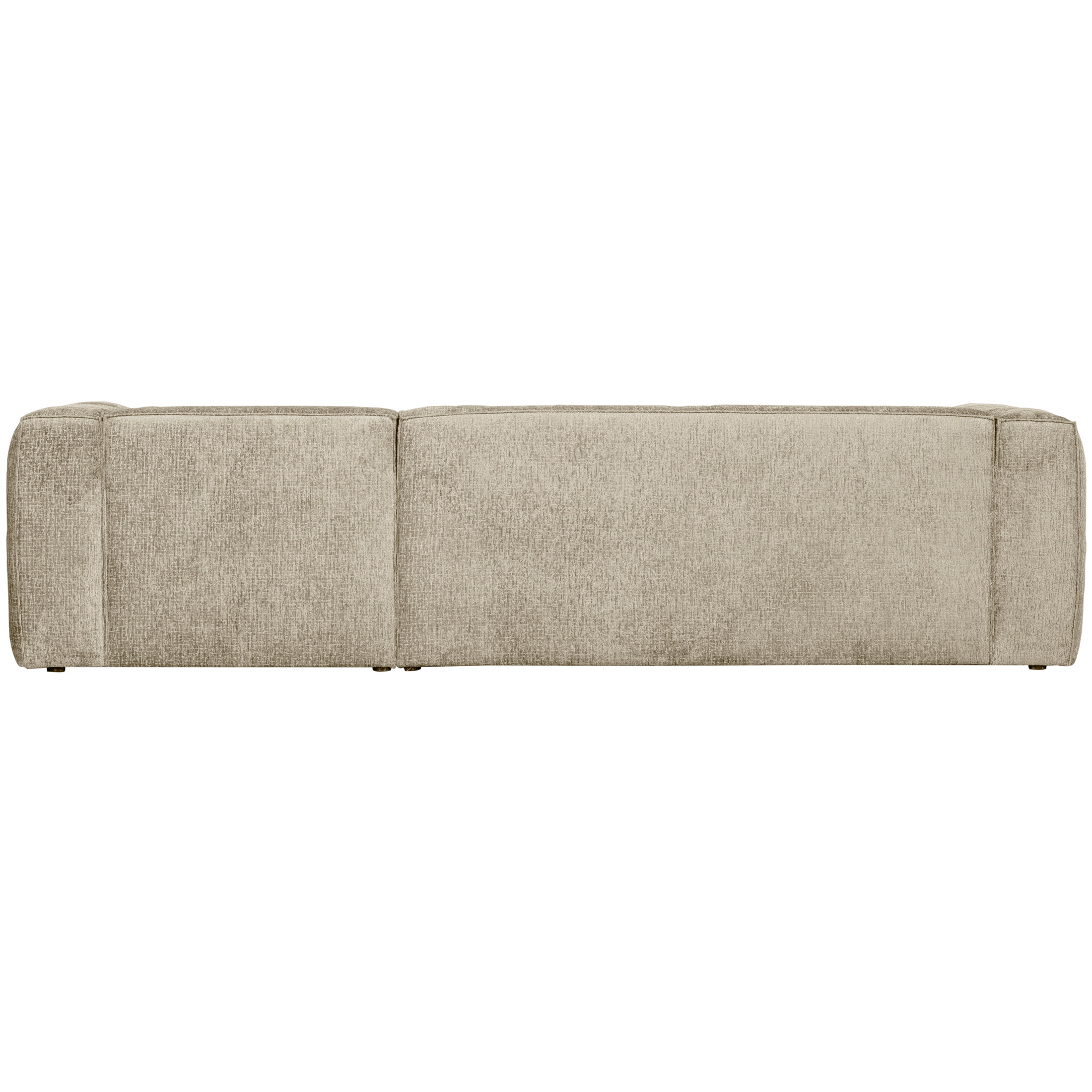 WOOOD Loungebank 'Bean' Rechts, Structure Velvet, kleur Buttermilk