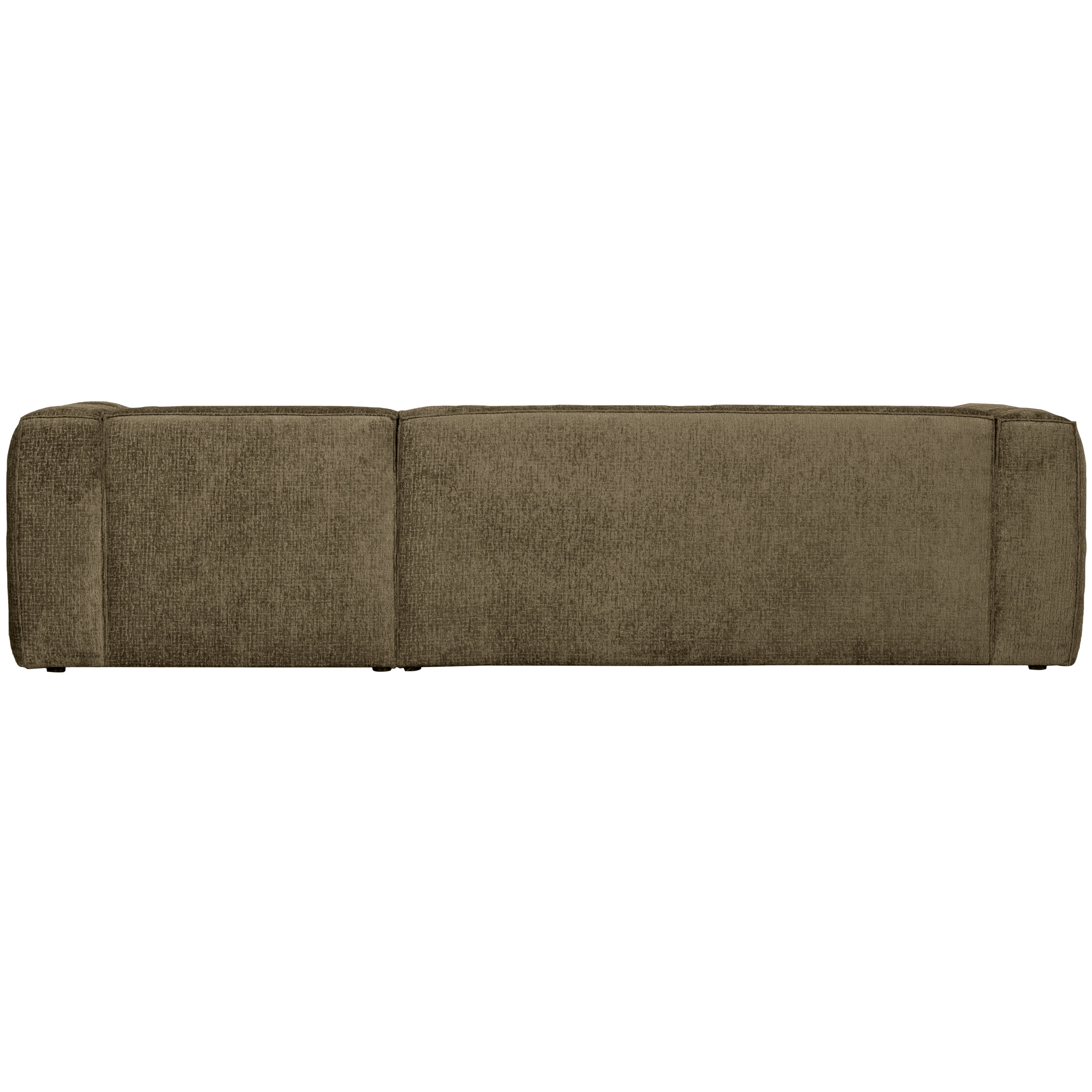 WOOOD Loungebank 'Bean' Rechts, Structure Velvet, kleur Moss