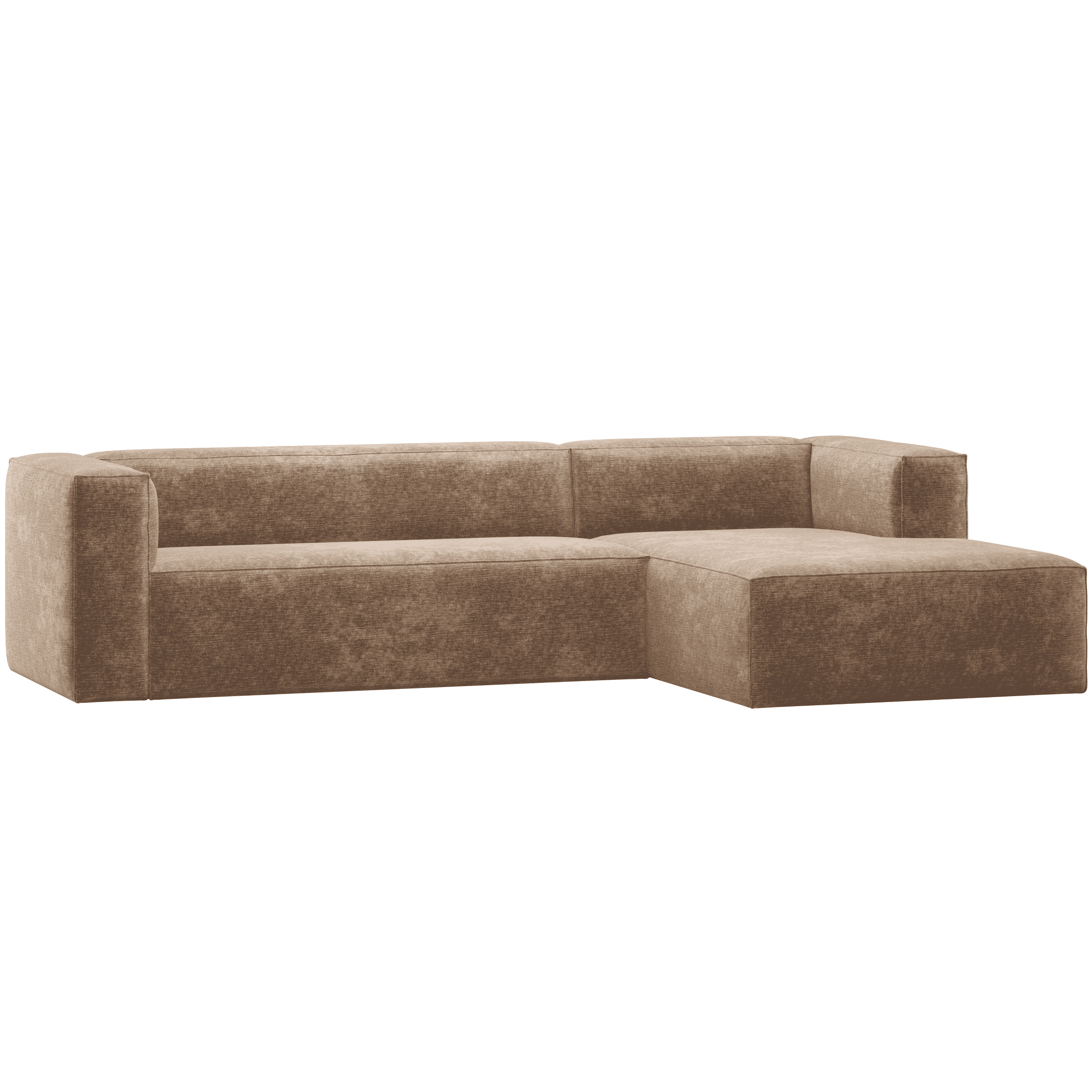 WOOOD Loungebank Bean Rechts, Chenille - Taupe
