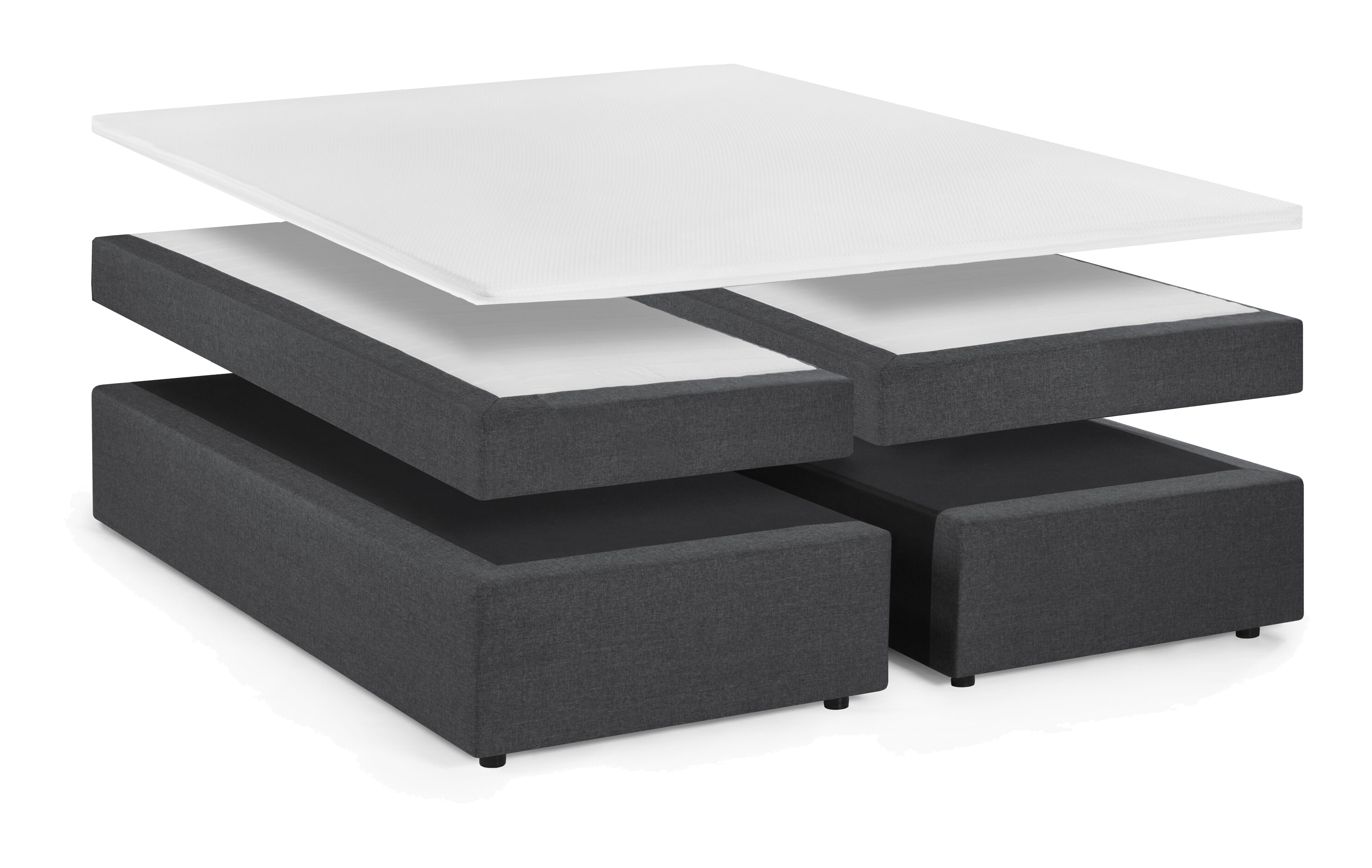 Artistiq Boxspring 'Torell' 180 x 200cm, kleur Donkergrijs