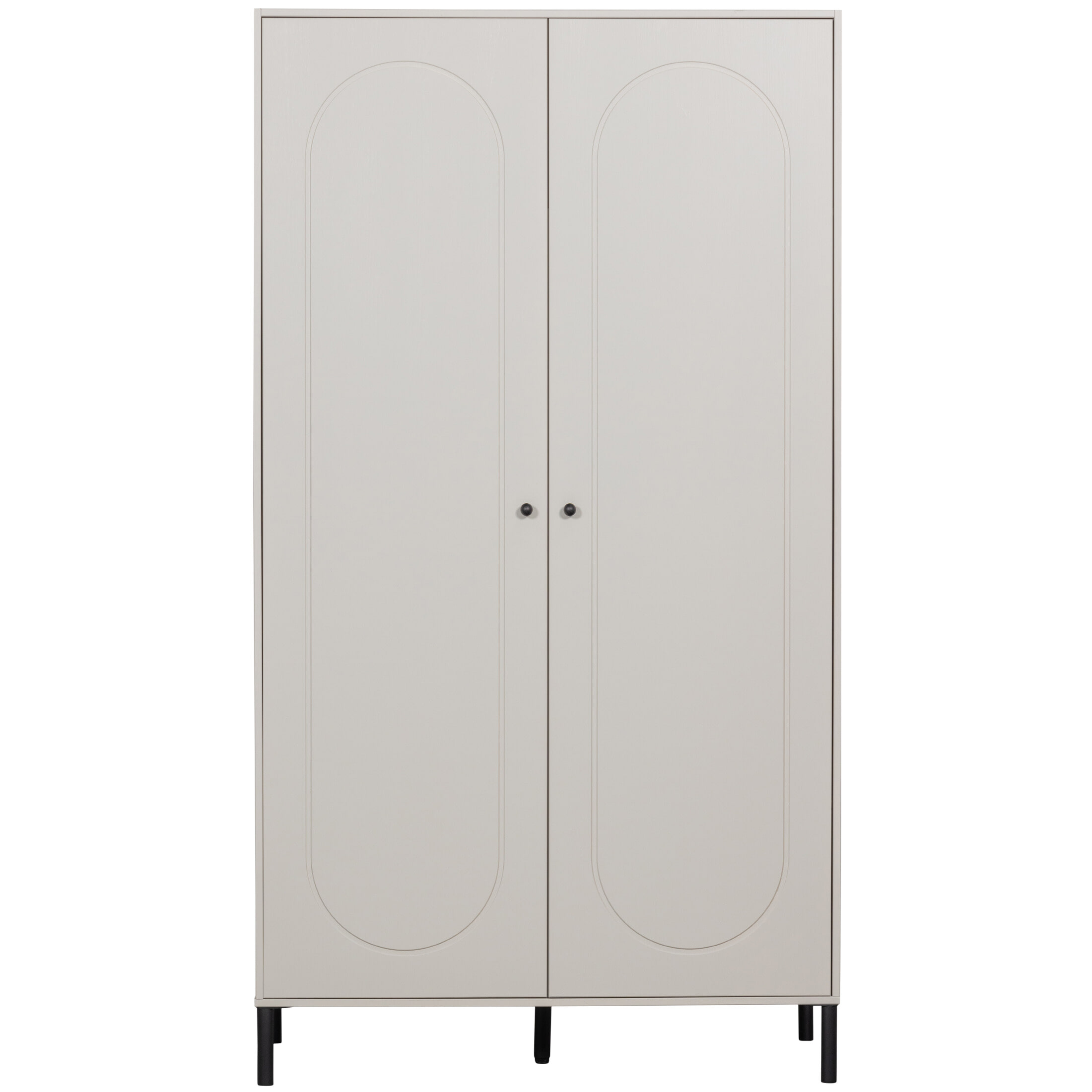 WOOOD Kledingkast 'Xina' Grenenhout, kleur Wolkengrijs