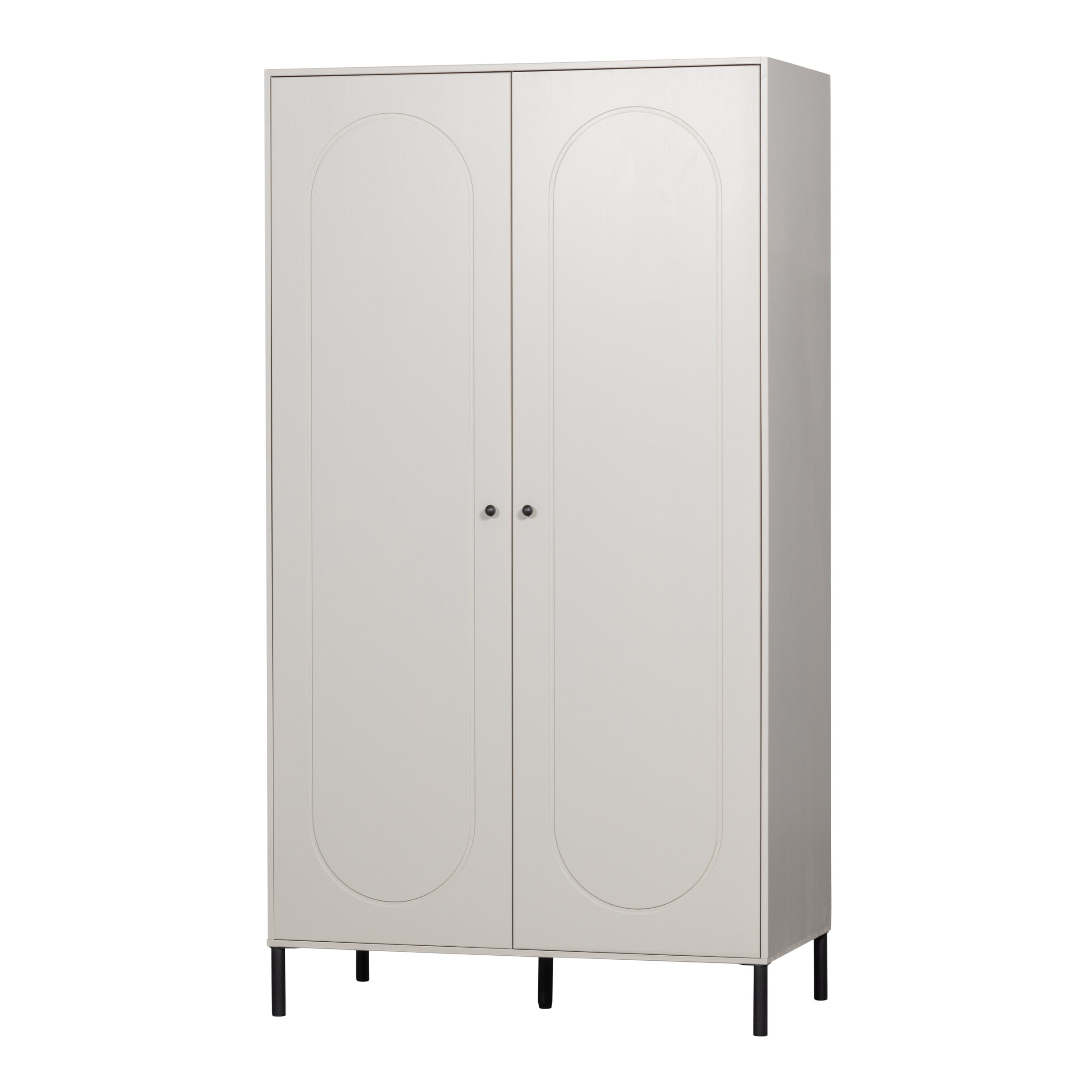 WOOOD Kledingkast 'Xina' Grenenhout, kleur Wolkengrijs