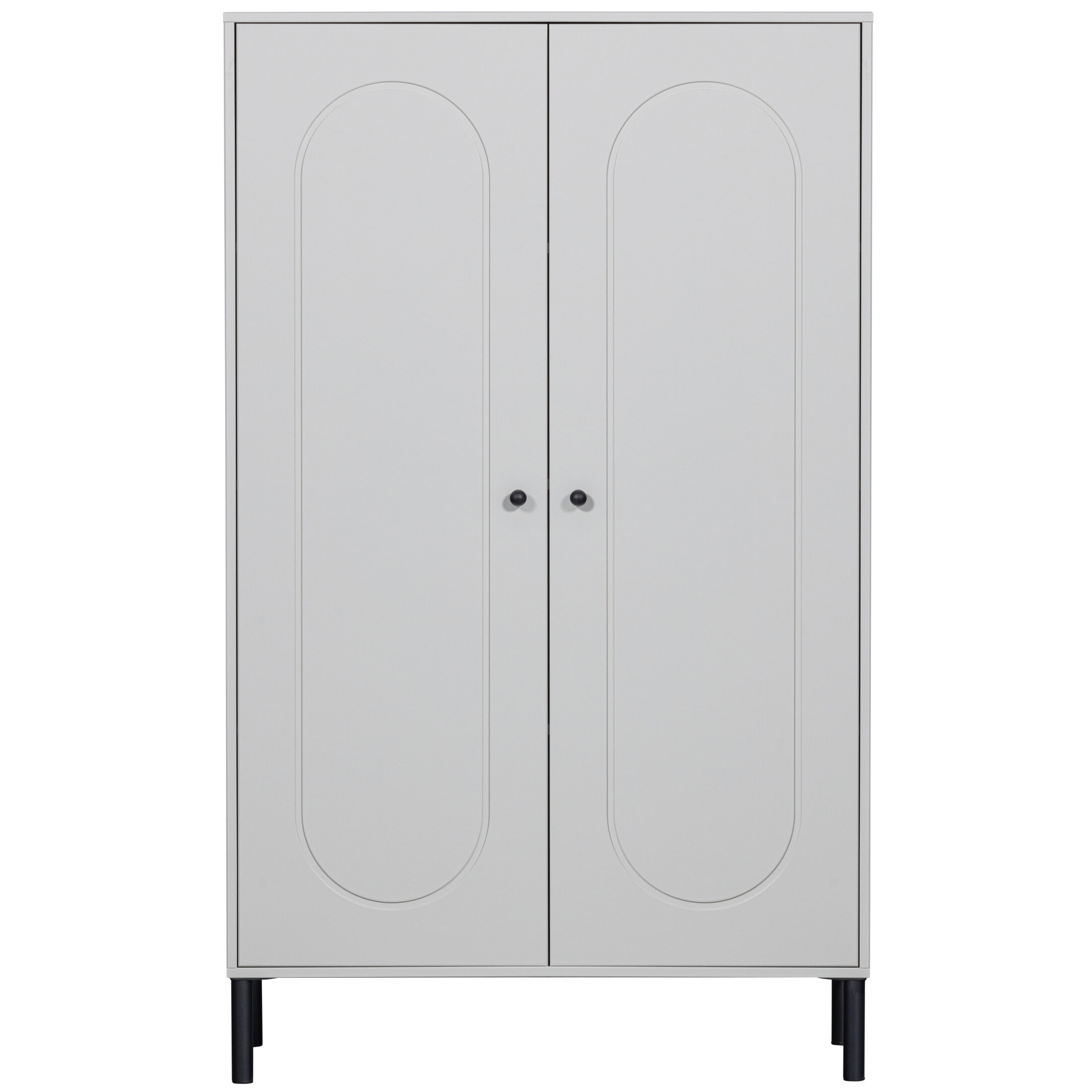 WOOOD Opbergkast 'Xina' Grenenhout, kleur Wolkengrijs