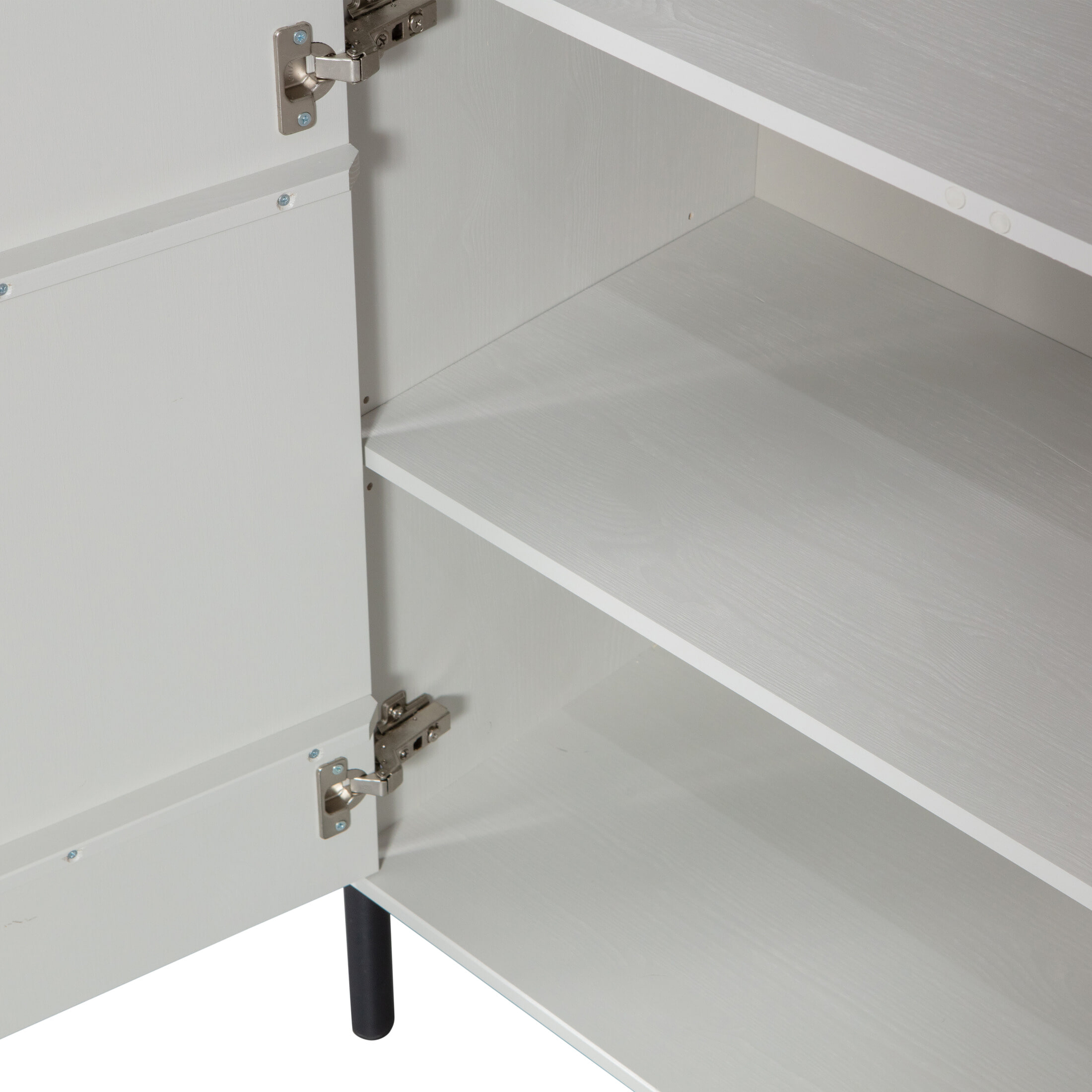 WOOOD Opbergkast 'Xina' Grenenhout, kleur Wolkengrijs