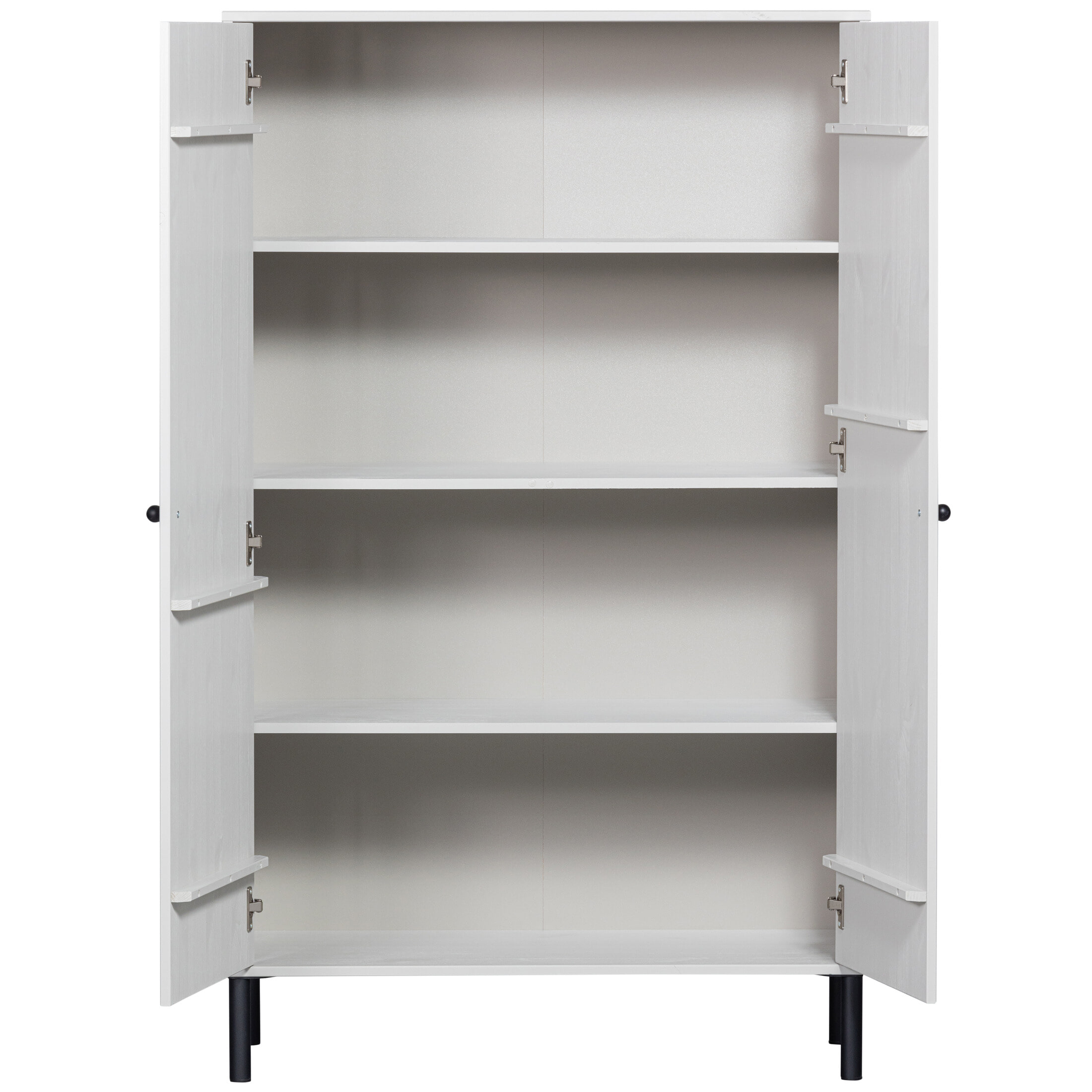 WOOOD Opbergkast 'Xina' Grenenhout, kleur Wolkengrijs