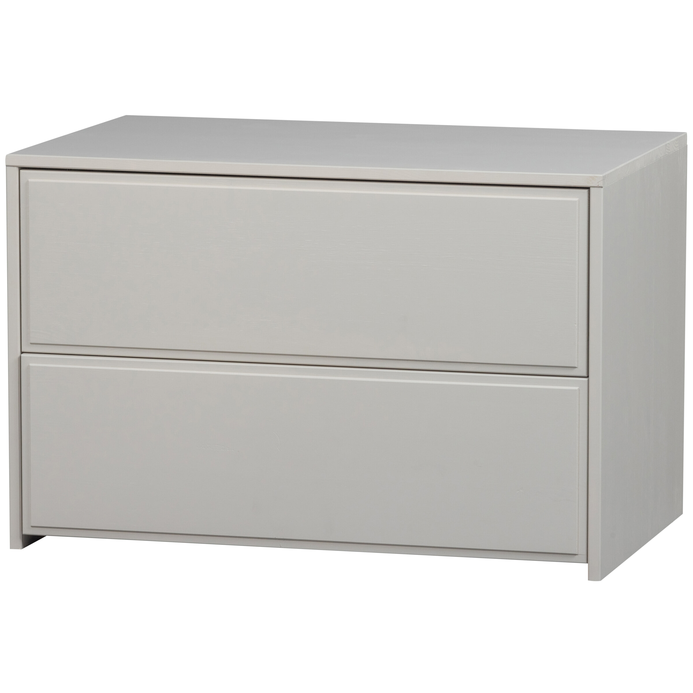 WOOOD TV-meubel Yissa Grenenhout, 70cm - Wolkengrijs