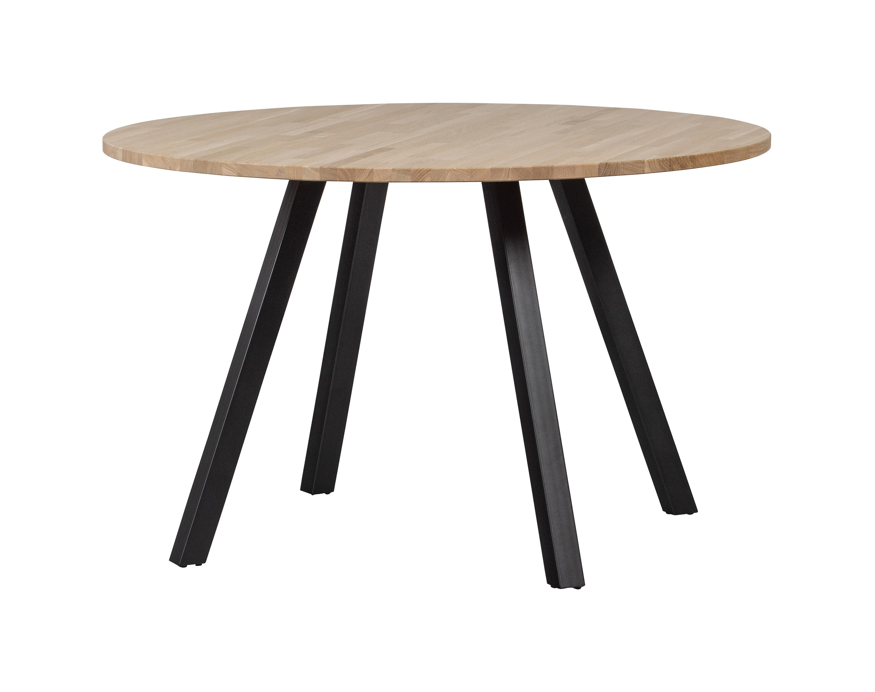WOOOD Ronde Eettafel Tablo Eikenhout, Ø120cm - Onbehandeld