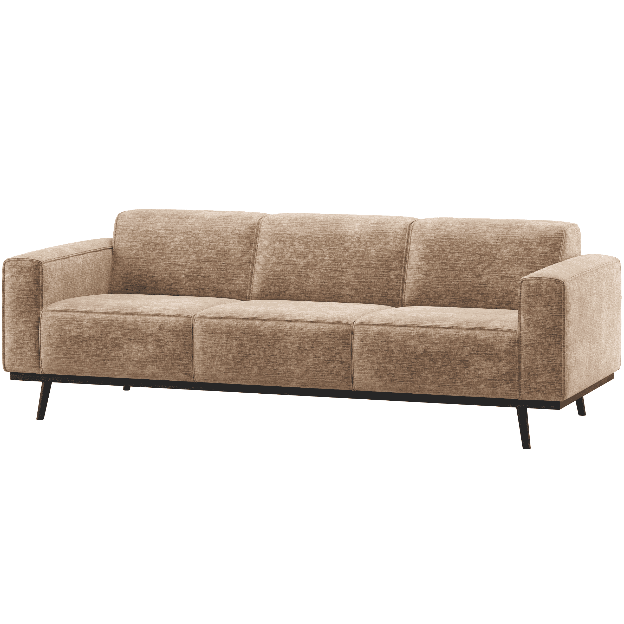 WOOOD 3-zits Bank Statement Velvet Chenille - Taupe