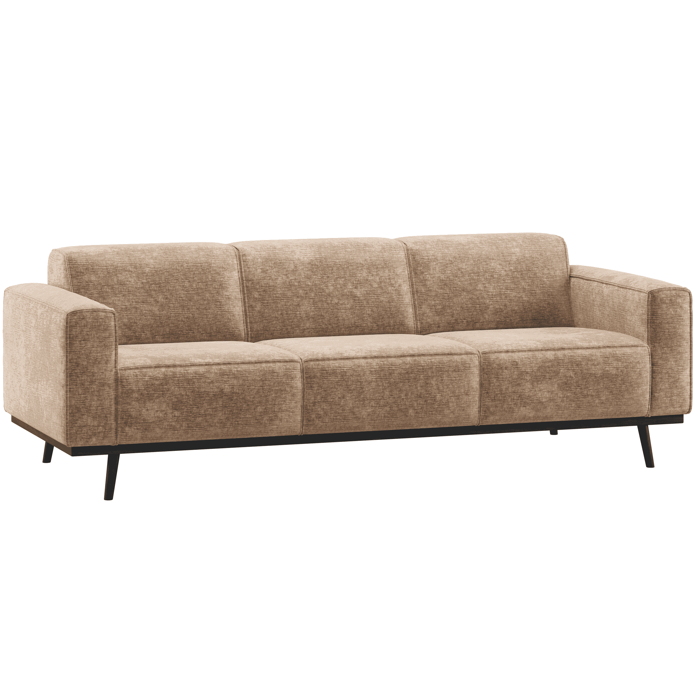 WOOOD 3-zits Bank Statement Velvet Chenille - Taupe