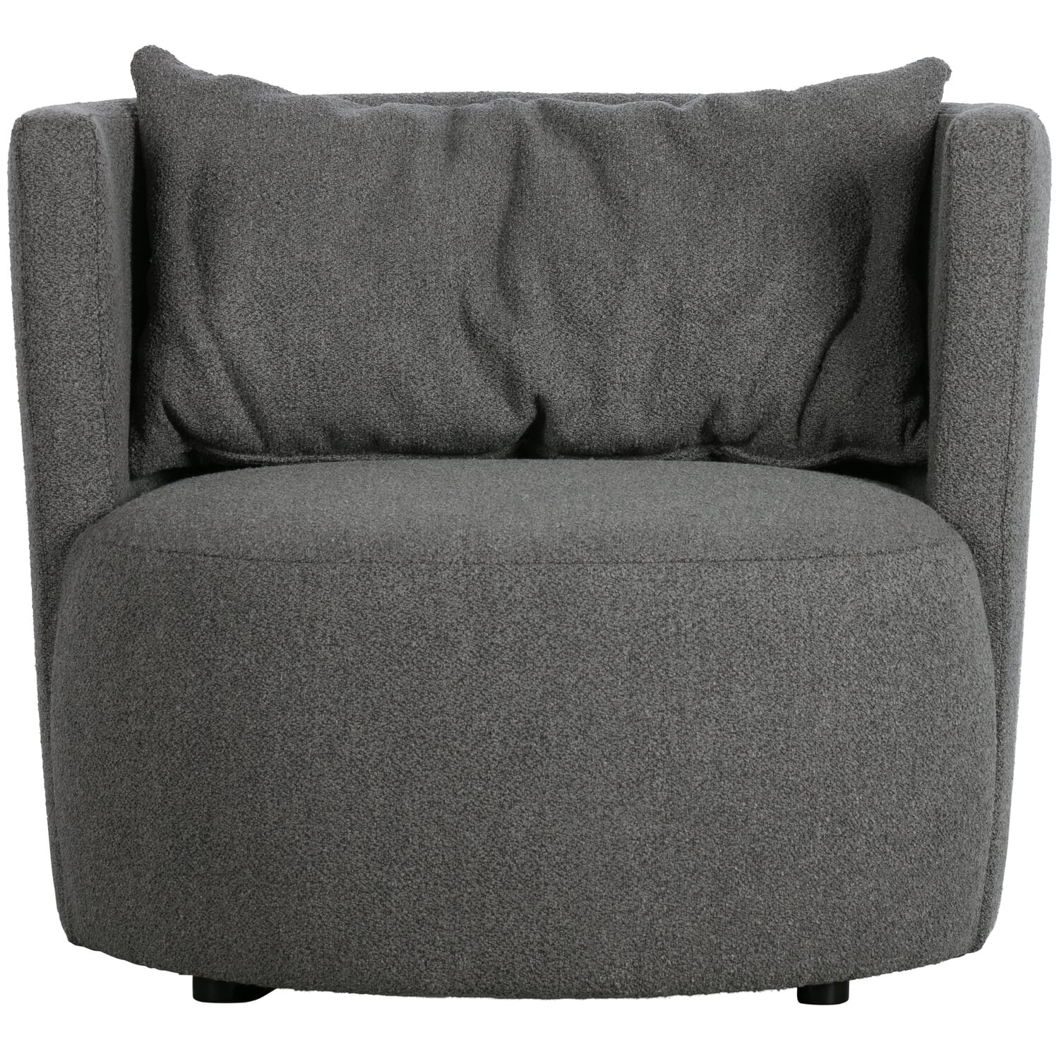 vtwonen Fauteuil 'Explore' Bouclé, kleur Staalgrijs