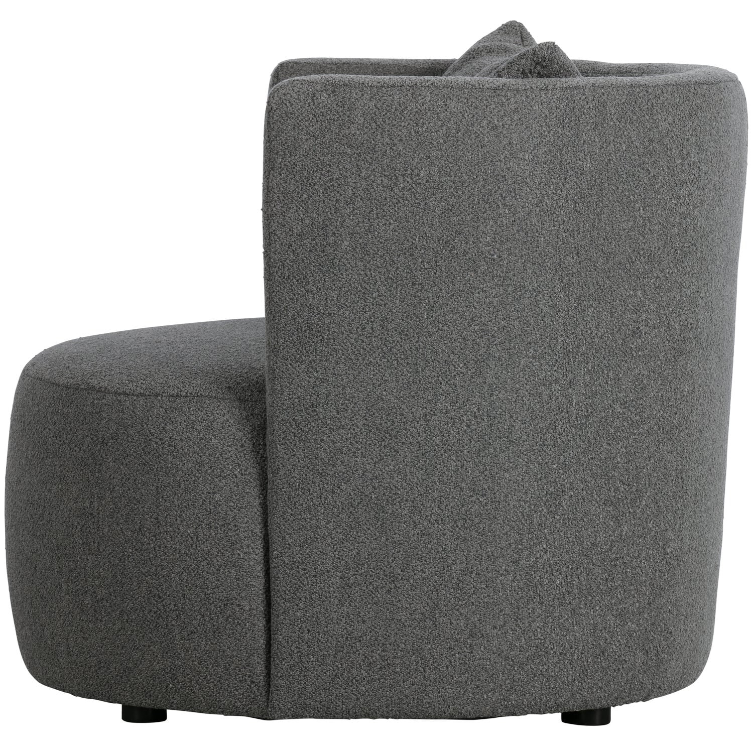 vtwonen Fauteuil 'Explore' Bouclé, kleur Staalgrijs