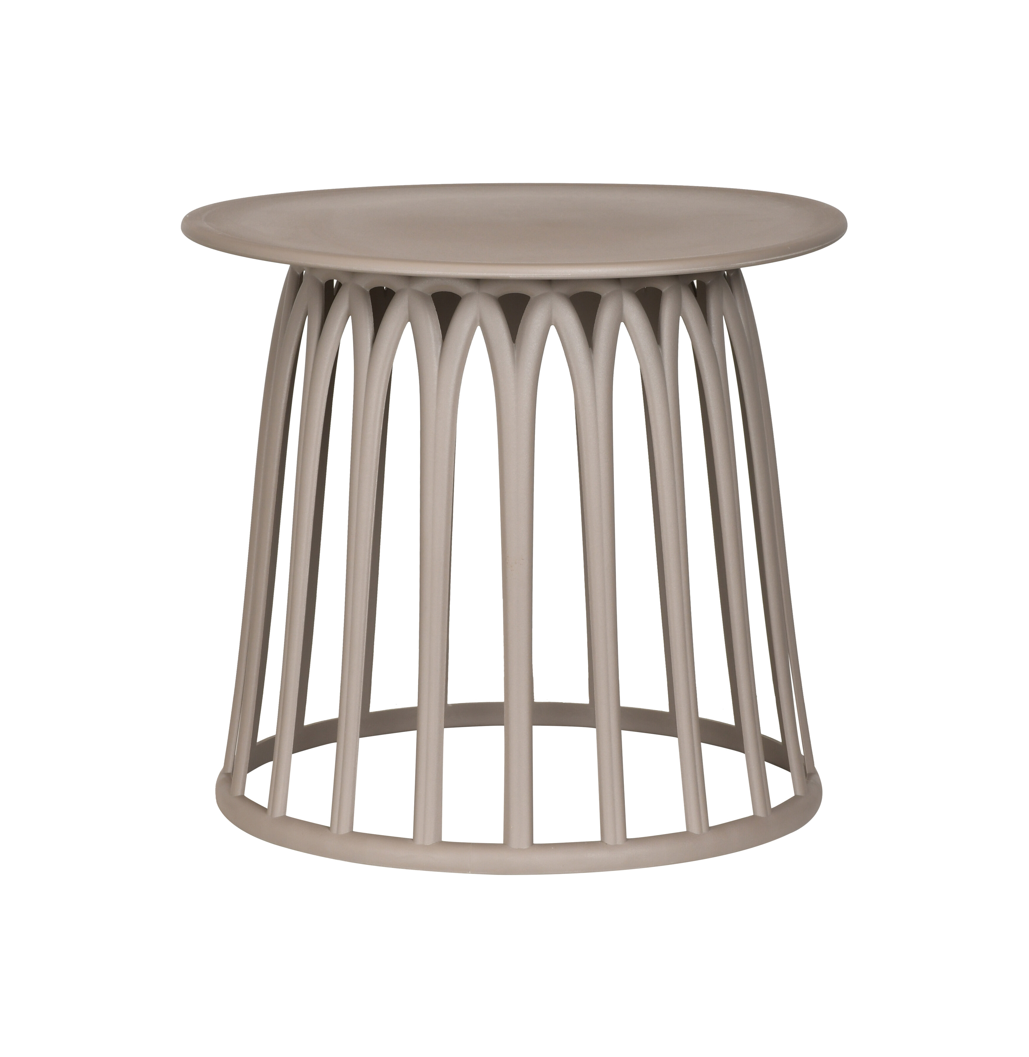 WOOOD Outdoor Bijzettafel Boy 50cm - Taupe - Rond