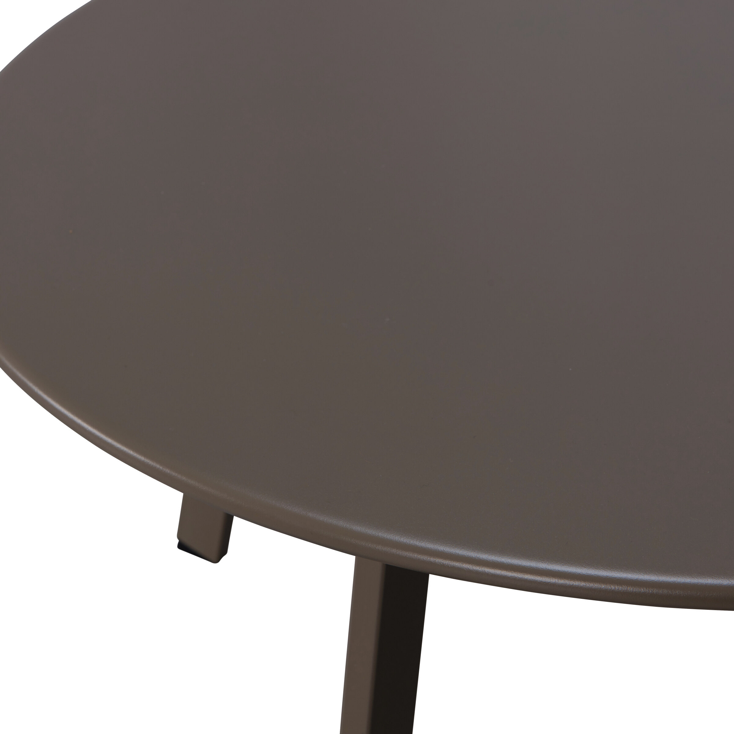 WOOOD Outdoor Bijzettafel 'Fer' 70cm, kleur Donkerbruin