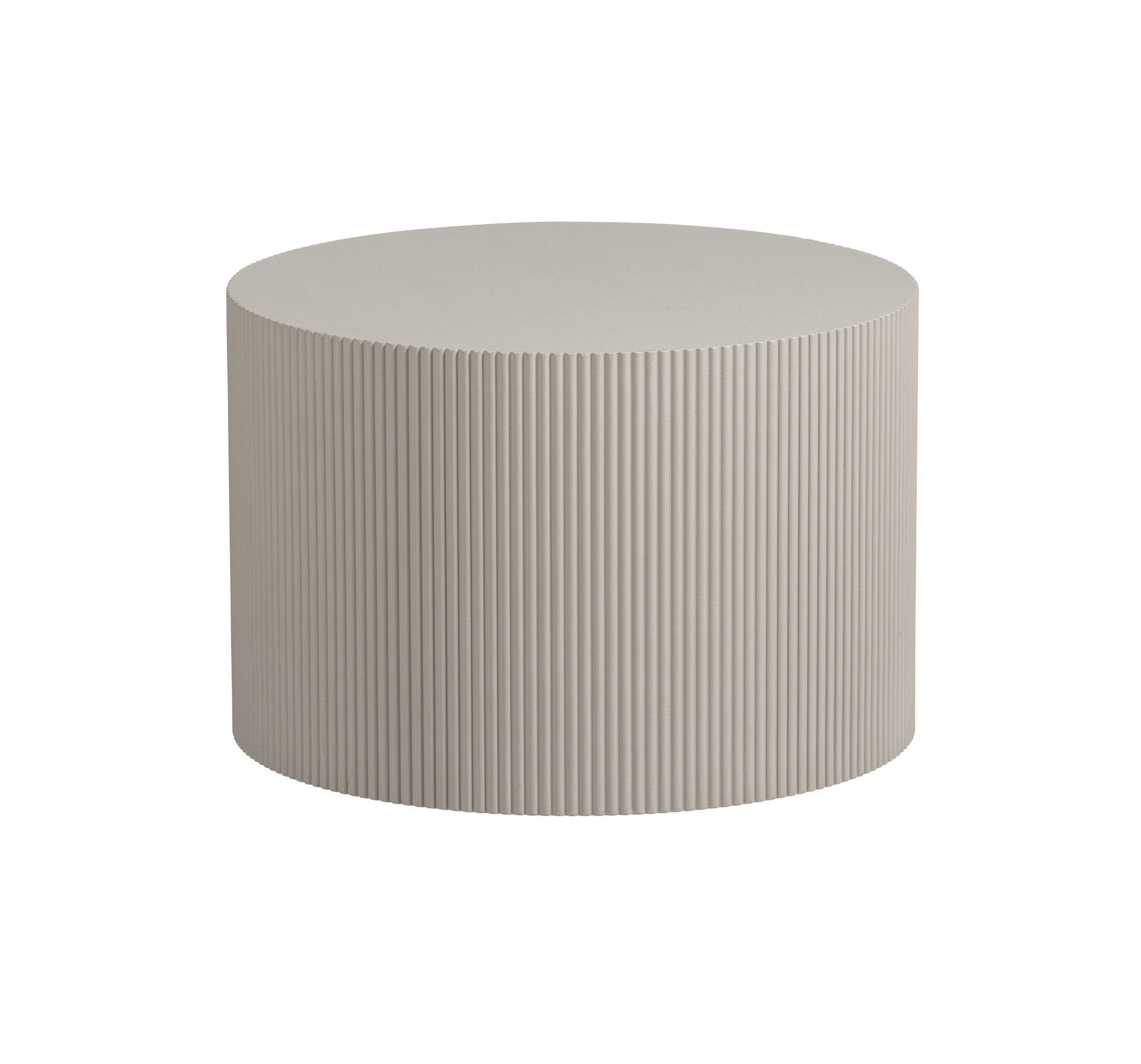 WOOOD Ronde Bijzettafel 'Sanne' 60cm, kleur Antique Beige