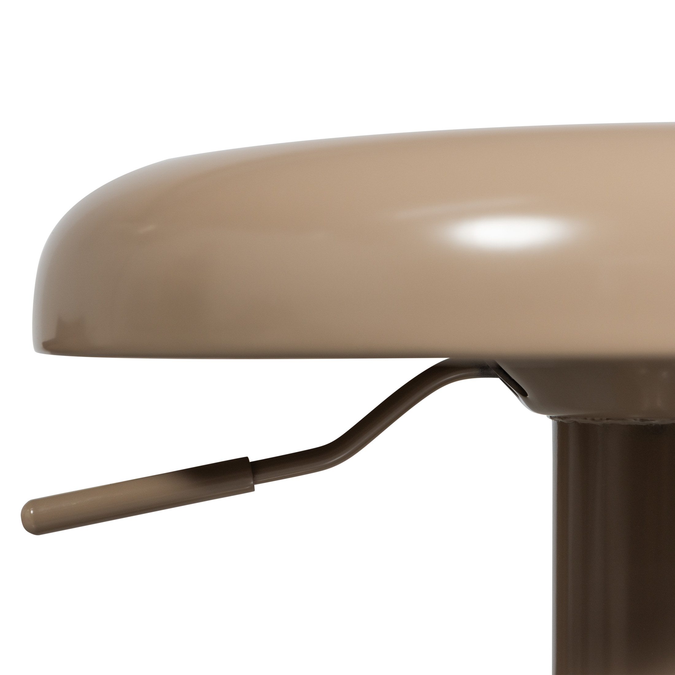 WOOOD Verstelbare Barkruk 'Isaac' kleur Zand (zithoogte 61-81cm)